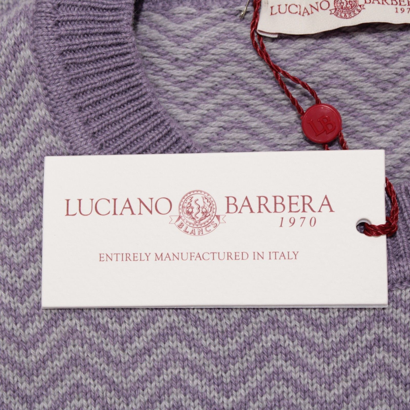 Luciano Barbera Luciano Barbera Sweater Size US L in Purple Size US L / EU 52-54 / 3 - 2 Thumbnail