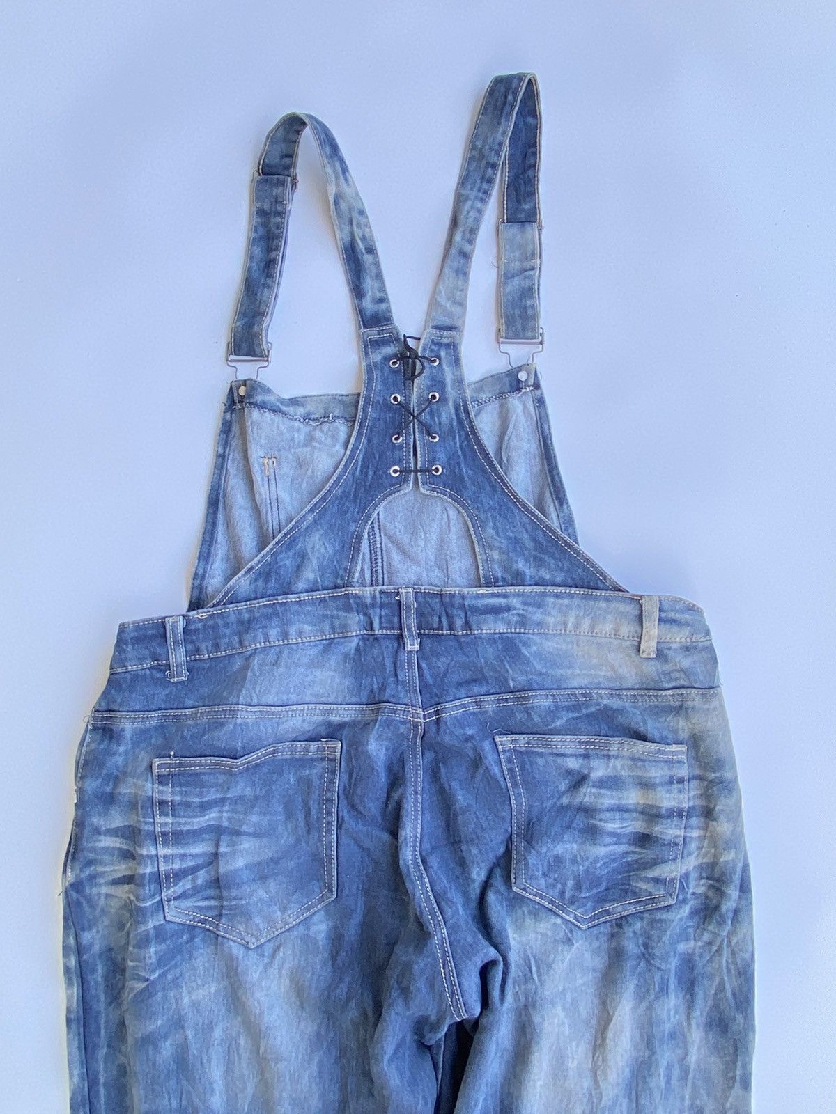 Other Vintage Blue Denim Dungarees Pocket Pullover Jumper Size S Size 27" / US 4 / IT 40 - 14 Thumbnail