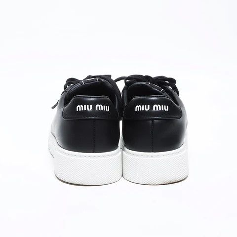 Miu Miu o1B3y1r0526 Low-Top Sneakers in Black Size US 6.5 / IT 36.5 - 4 Thumbnail