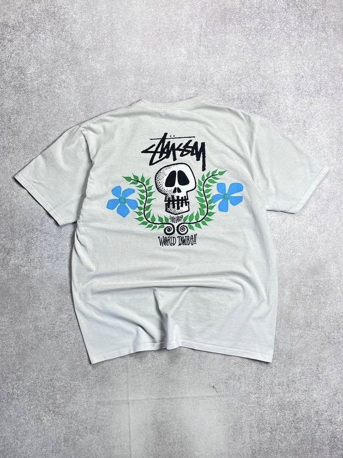 トップス OLD STUSSY 80s WORLD TRIBE SKULL T-SHIRT OLD STUSSY 80s WORLD TRIBE SKULL T-SHIRT - メルカリ