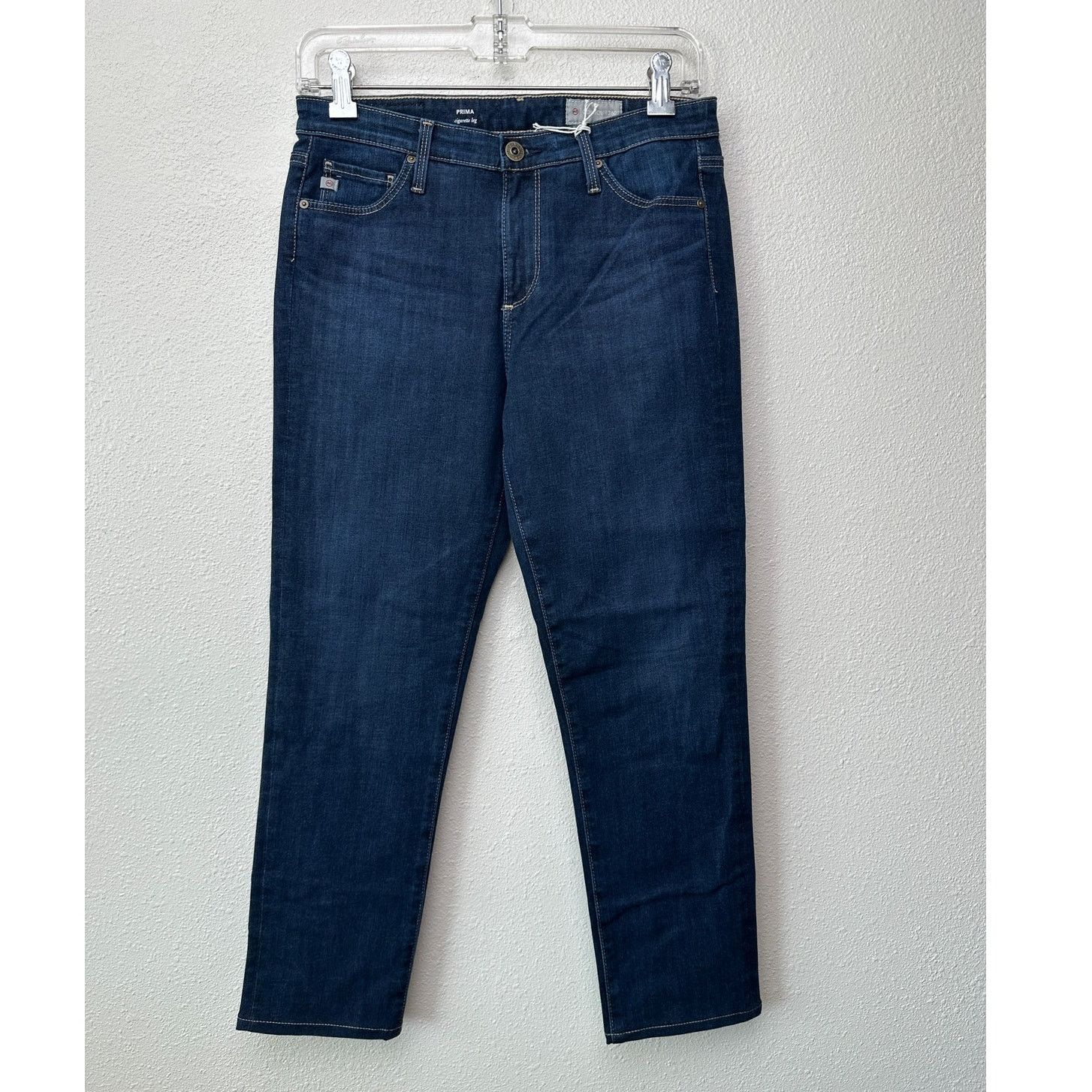 AG Adriano Goldschmied NWT AG Contour 360 Prima Cigarette Leg Jeans Dark Wash 28 Size 28" / US 6 / IT 42 - 2 Thumbnail