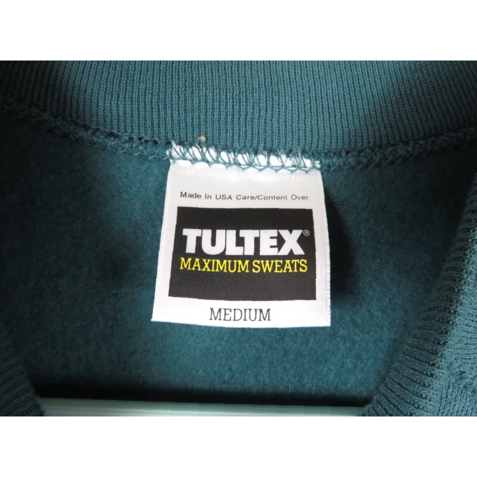 Tultex VINTAGE Tultex Sweatshirt Mens M Green 90s Raglan Crew Neck Pullover All Seasons NWT Made In USA Size US M / EU 48-50 / 2 - 5 Thumbnail