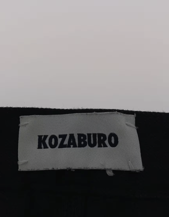KOZABURO KOZABURO Long 3D Black Boot cut jeans Size US 27 - 4 Thumbnail