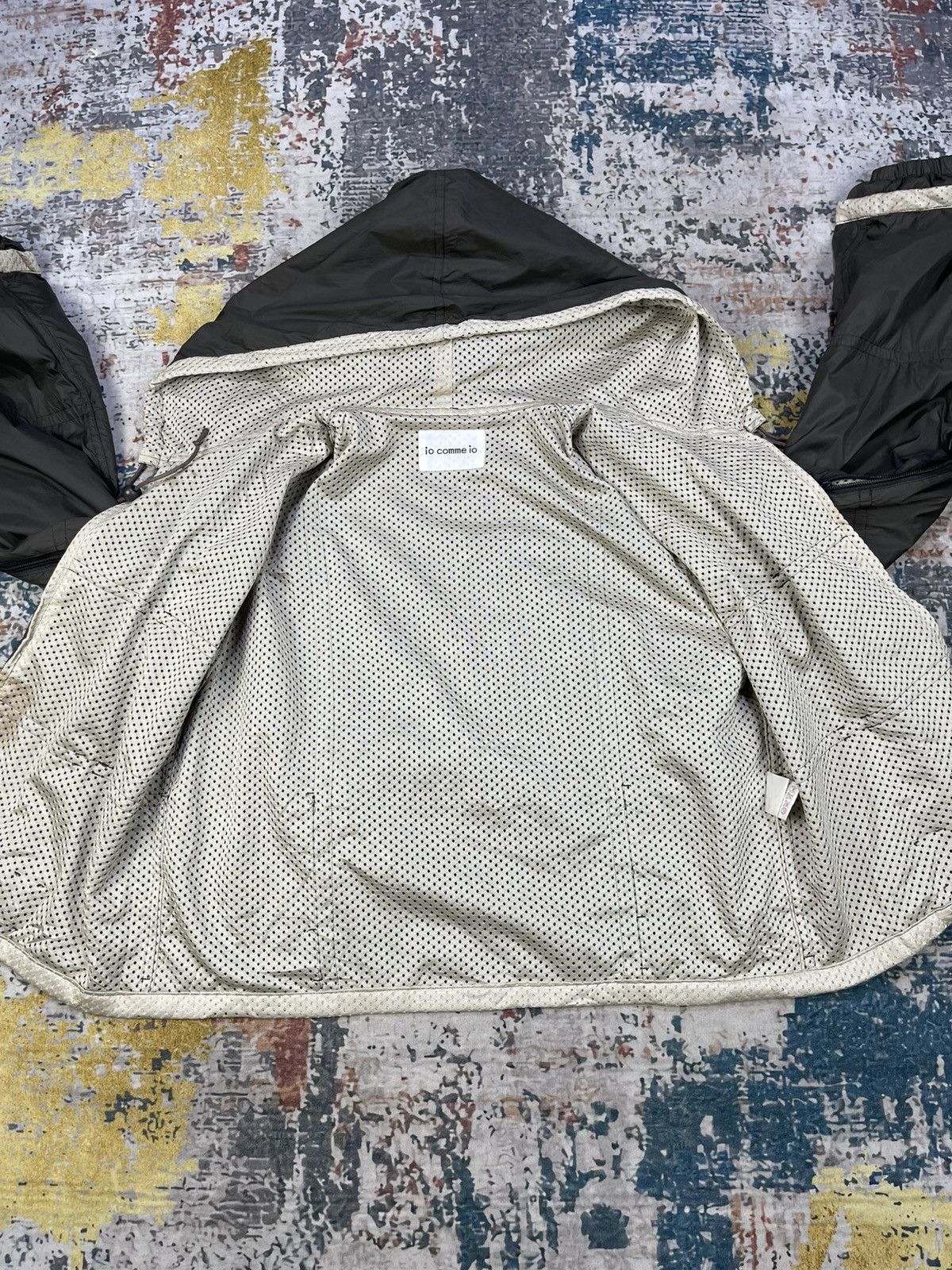 Japanese Brand io Comme io All Over Multi Pocket Zipper Hooded Nylon Jacket Size S / US 4 / IT 40 - 7 Thumbnail