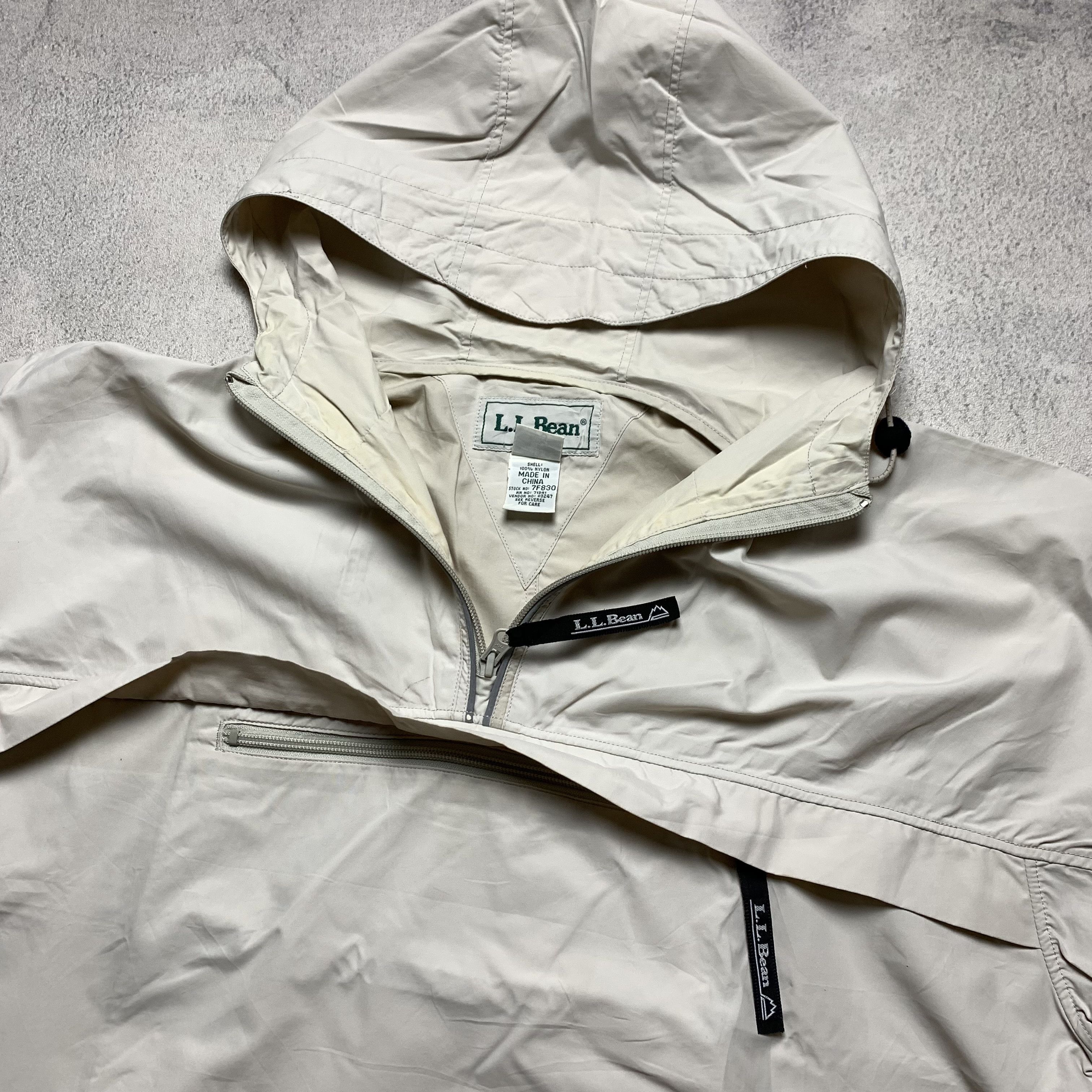 L.L. Bean Cagoule Anorak Jacket Reflective