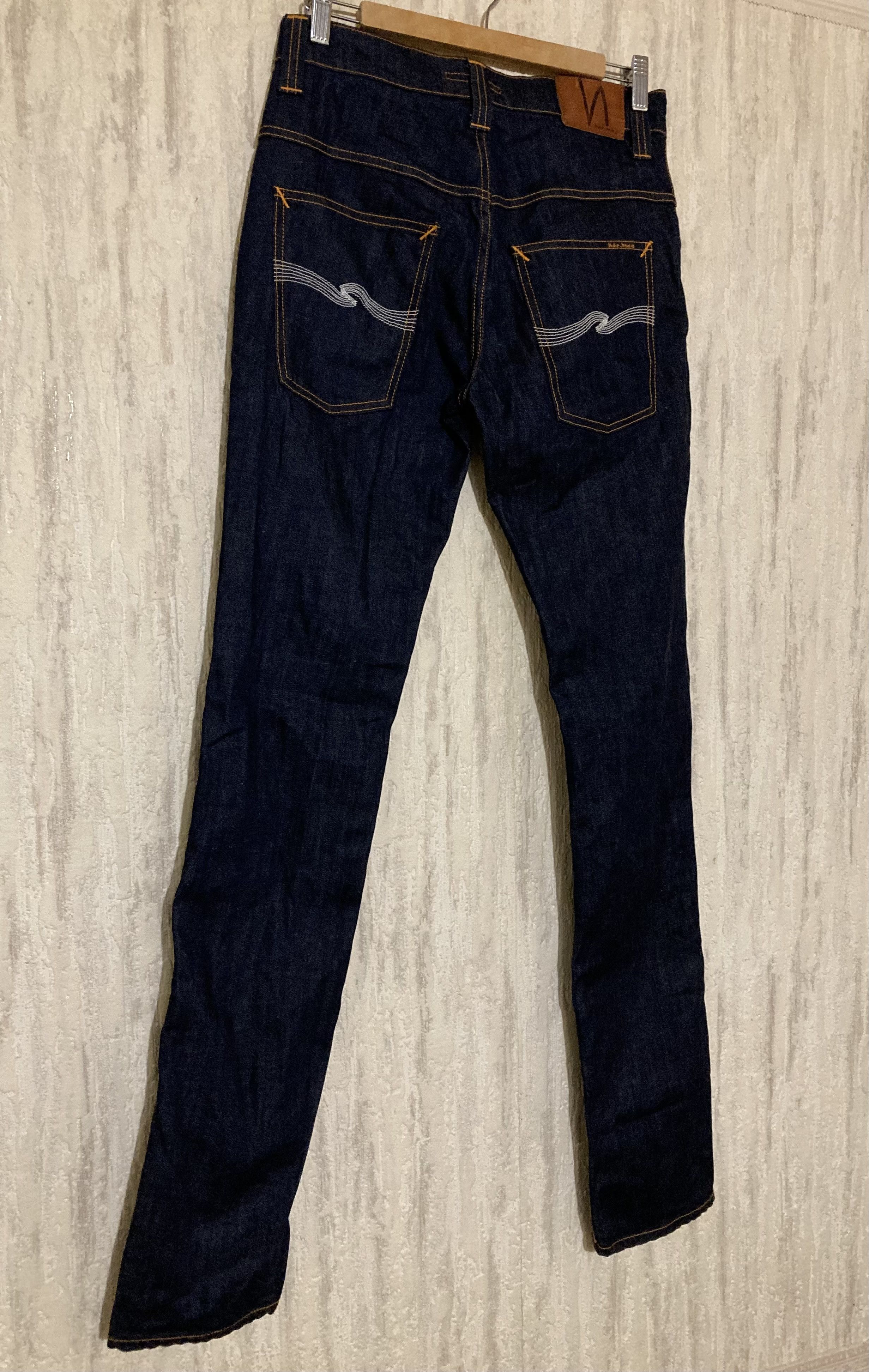 Nudie Jeans Nudie Jeans Thinn Finn Organic Dry Denim Ecru Jeans Size US 31 - 6 Thumbnail