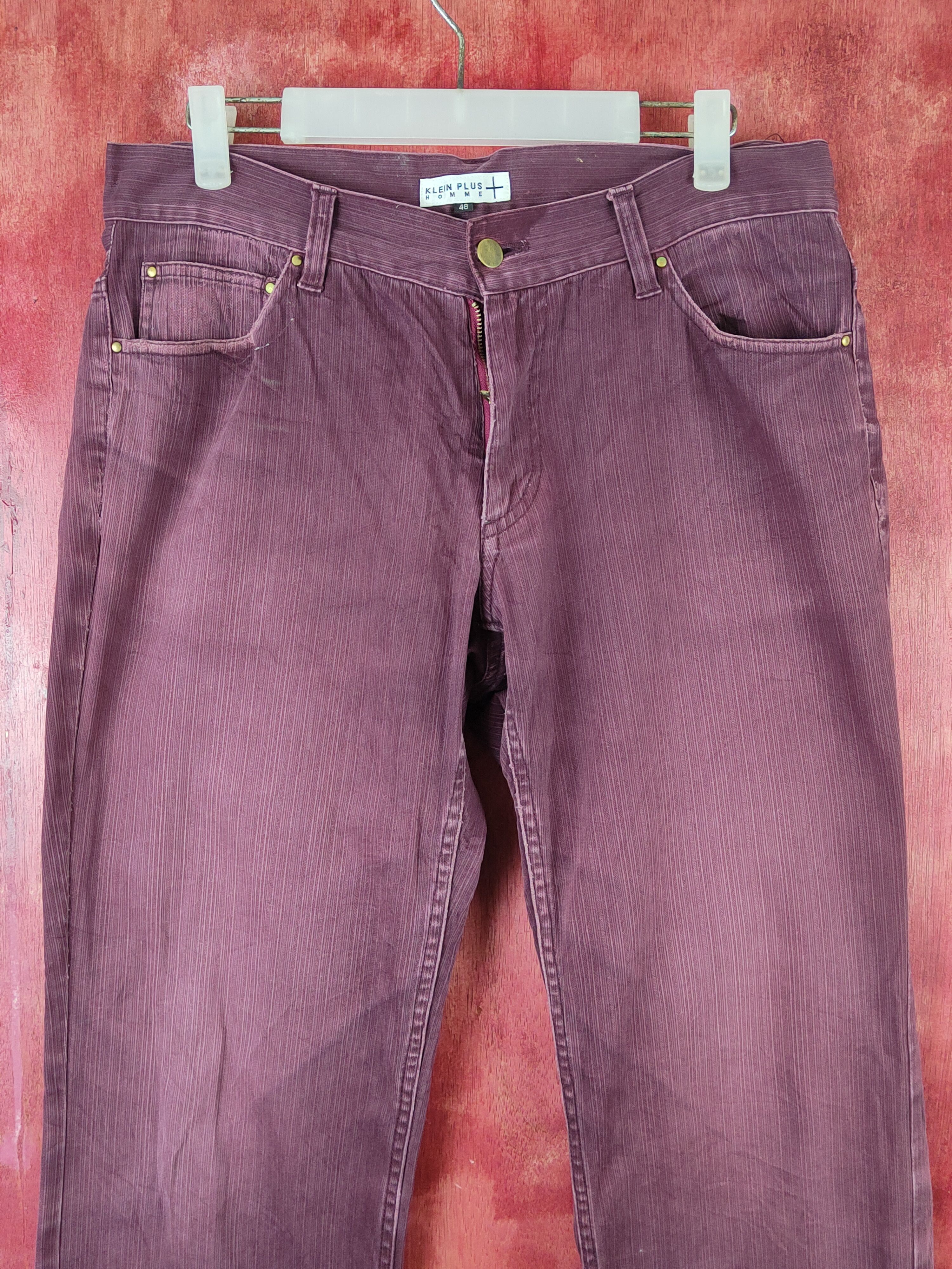 Japanese Brand Klein Plus Homme Purple Faded Multipocket Jeans #S1760 Size 33" - 2 Thumbnail