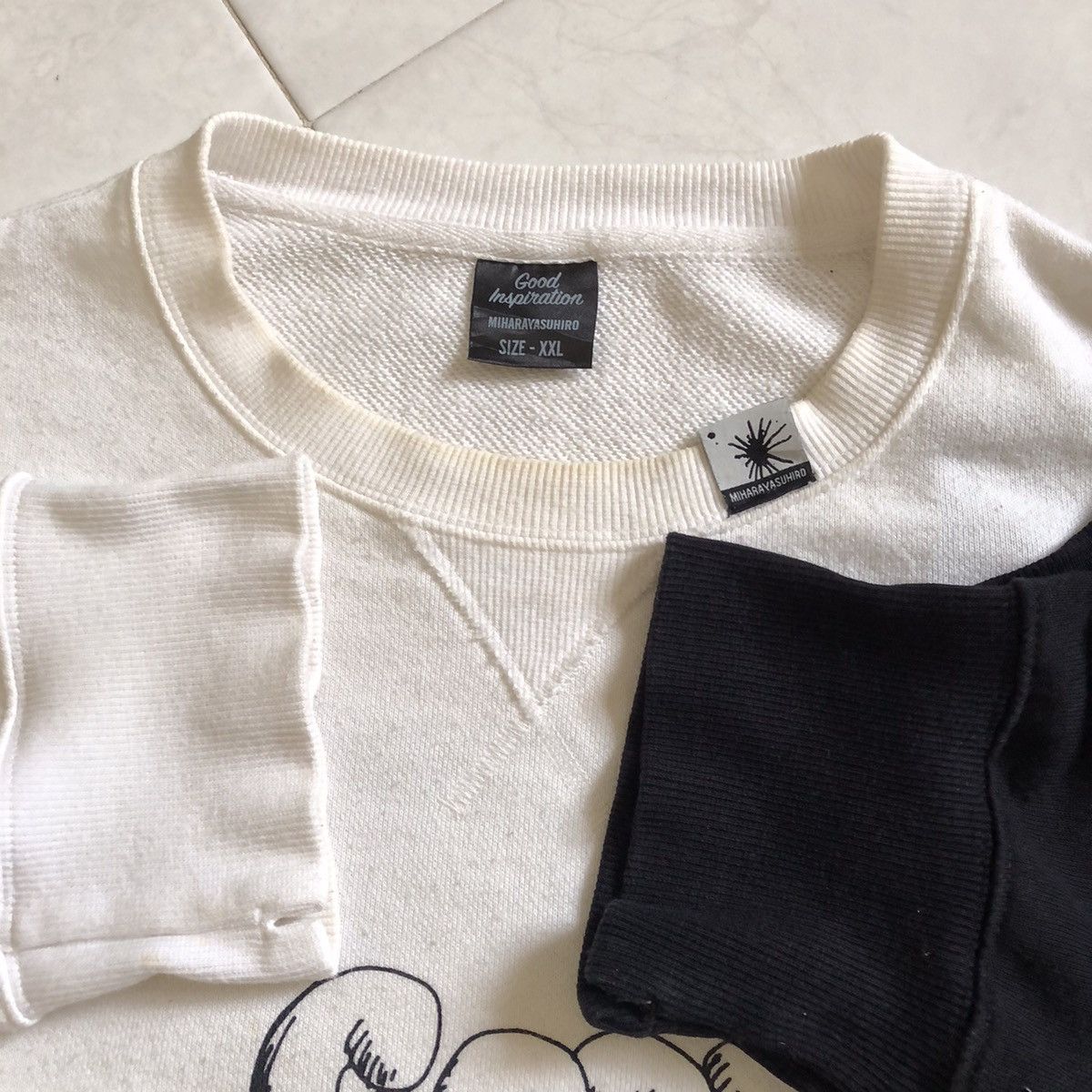 Maison MIHARA YASUHIRO Good Inspiration by MIHARAYASUHIRO Cut n Sew Sweatshirt Size US XXL / EU 58 / 5 - 7 Thumbnail