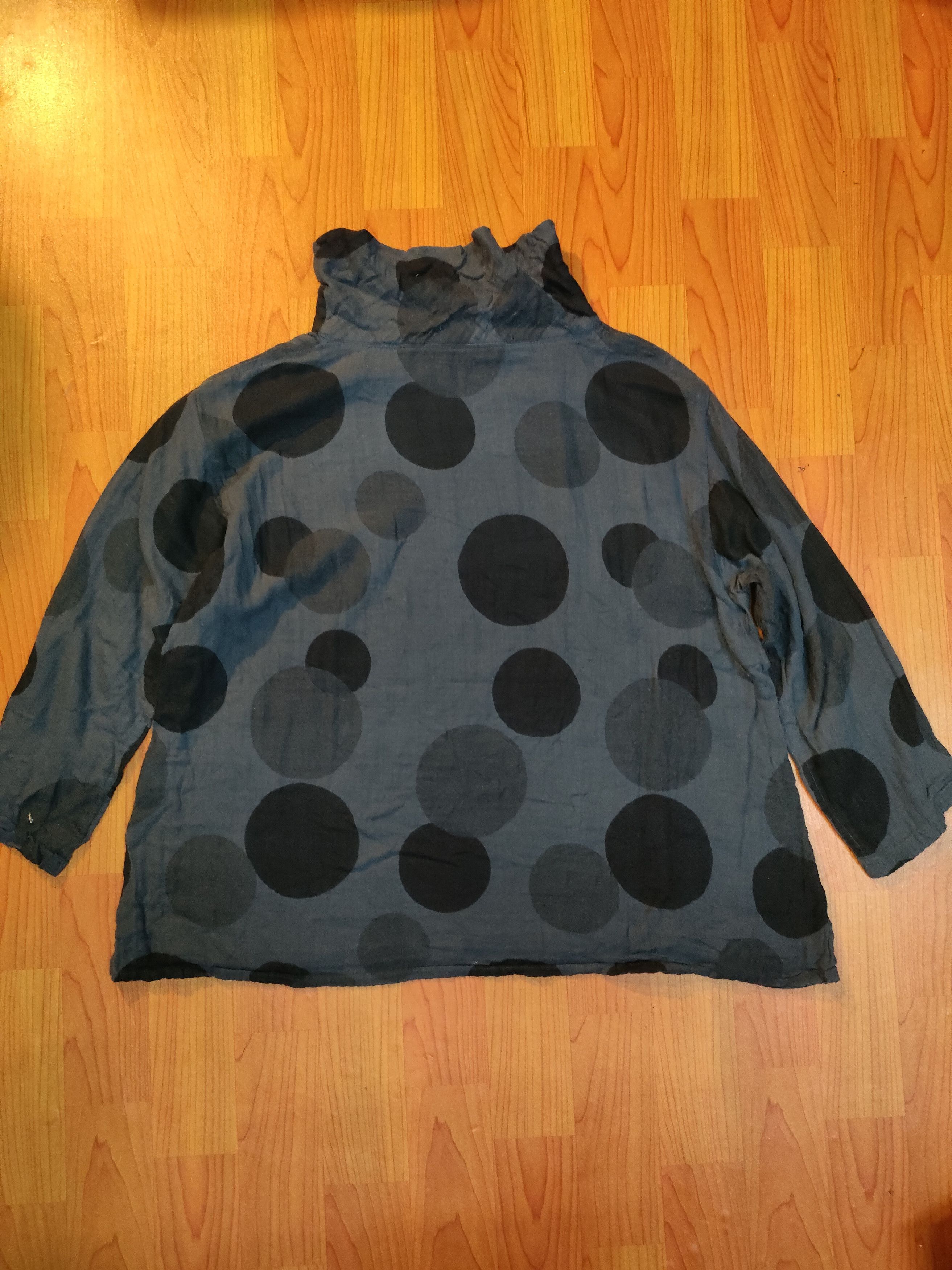 Designer × Issey Miyake Plantation Blouse Turtle Neck Size M / US 6-8 / IT 42-44 - 2 Thumbnail