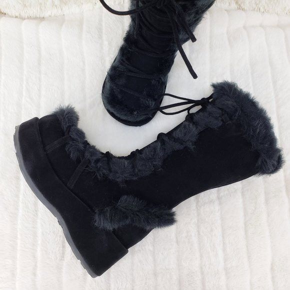 Other DEMONIA Cubby 311 Stomper Black Mammoth Platform Goth Punk K Size US 8 / IT 38 - 3 Thumbnail
