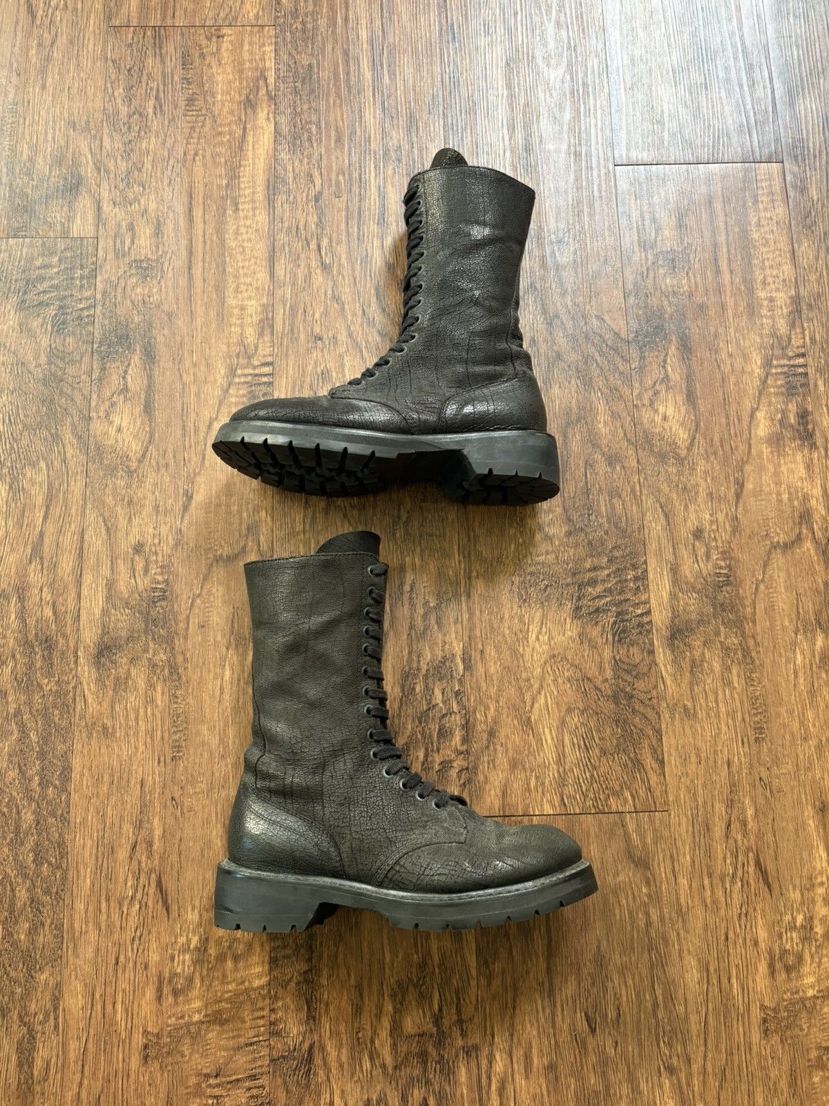Rick Owens Rick Owens Military Combat Army Side Zip boots Size US 7 / EU 40 - 3 Thumbnail
