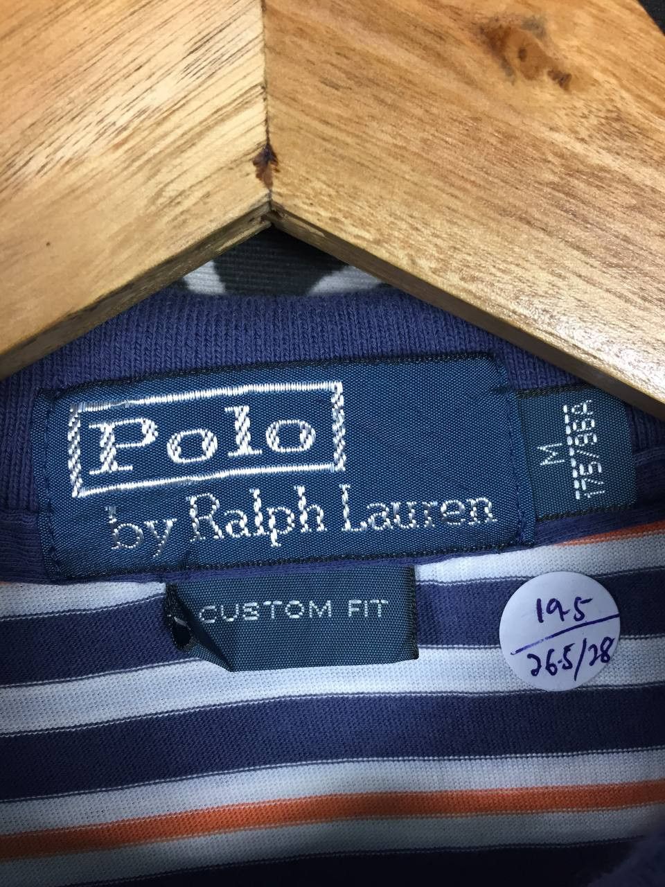 Polo Ralph Lauren × Vintage Vtg Polo Ralph Lauren Small Pony Custom Fit Striped Polo Tee Size US M / EU 48-50 / 2 - 8 Thumbnail
