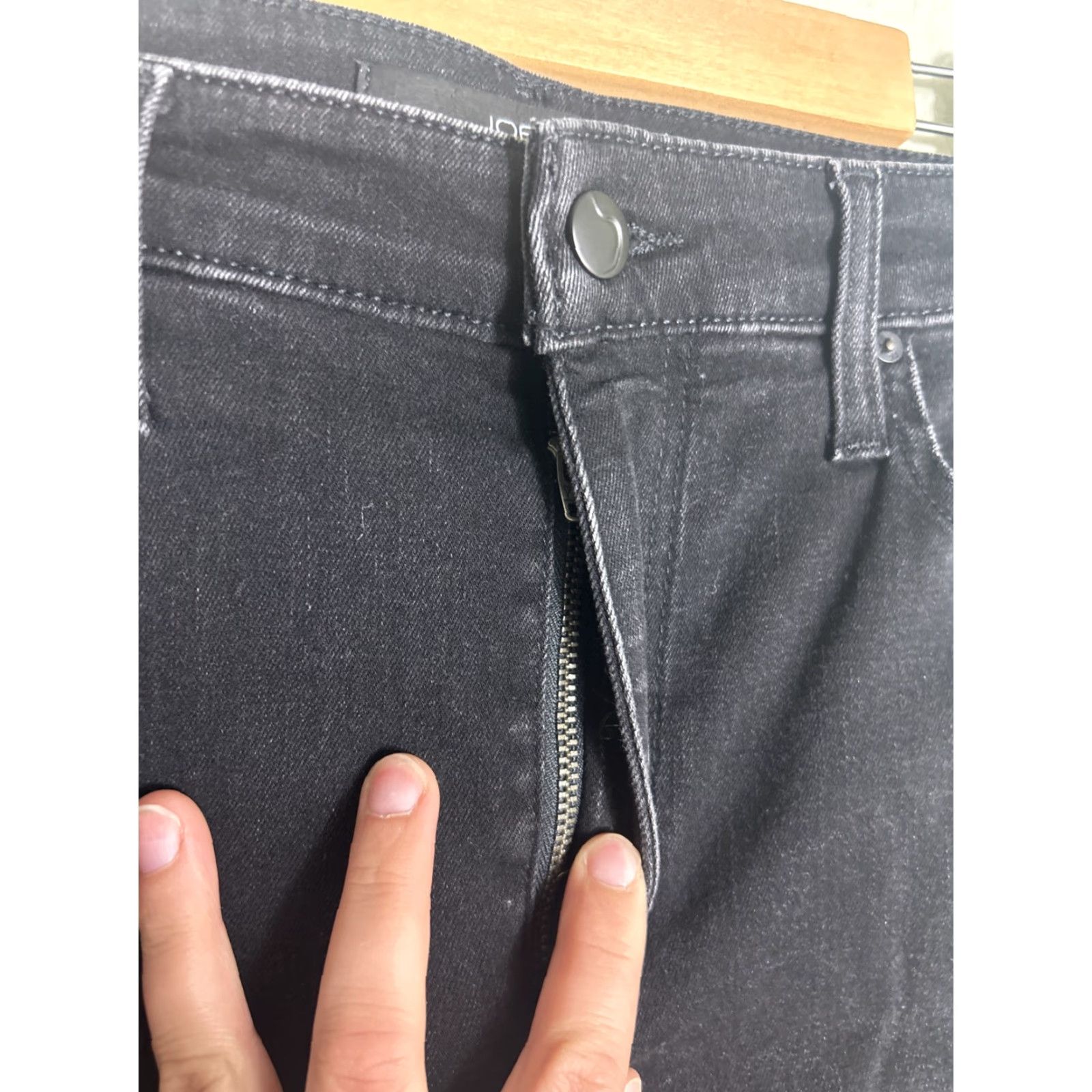 Vintage Joe's Jeans Womens Jeans 28x28 Flawless The Charlie Black High Rise Skinny Ankle Piping Size 28" / US 6 / IT 42 - 7 Thumbnail