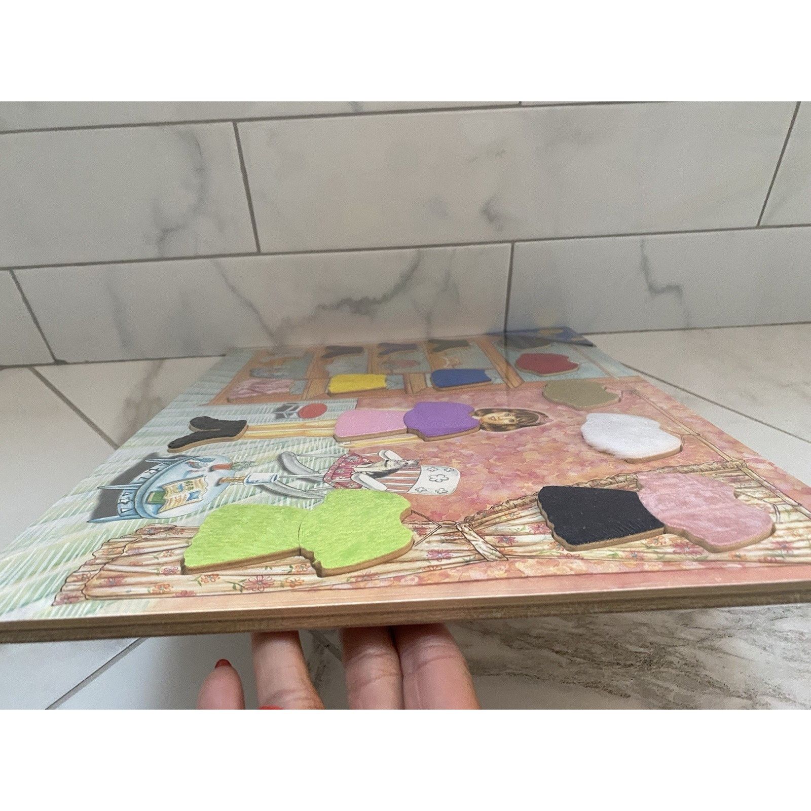 & Other Stories Wooden Textured dress up Puzzle Ages 3+ up New Size ONE SIZE - 2 Thumbnail
