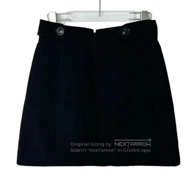 Miu Miu Miu Miu Black Cotton Blend Mini Skirt . Size 23" - 2 Thumbnail