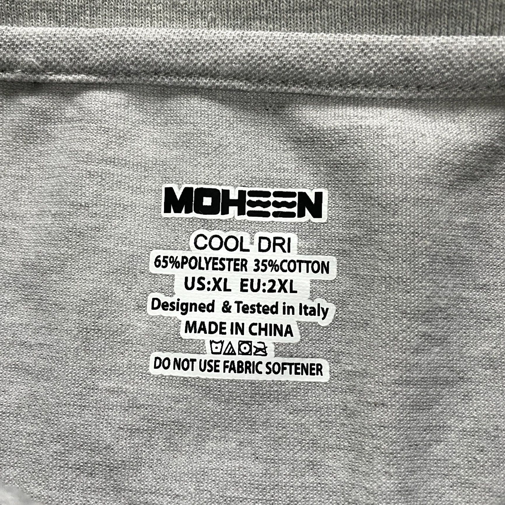 Vintage Moheen Cool Dri Polo Shirt Mens 2XL Gray Long Sleeve Collared Casual Pocket Top Size US XXL / EU 58 / 5 - 7 Thumbnail
