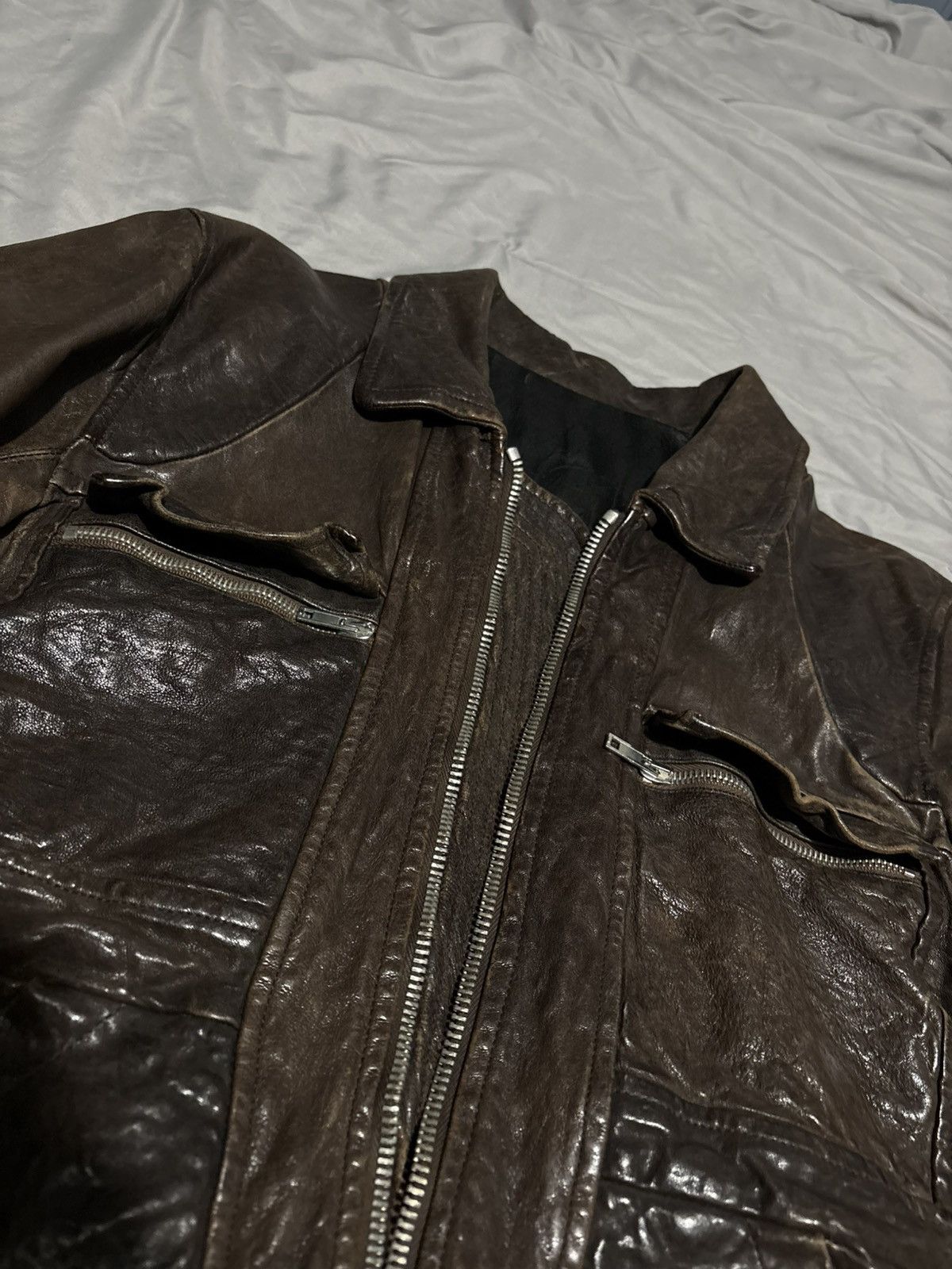 Rick Owens FW08 Rick Owens Stag Leather Jacket Olmar Mirta Bruiser rare Size US S / EU 44-46 / 1 - 8 Thumbnail