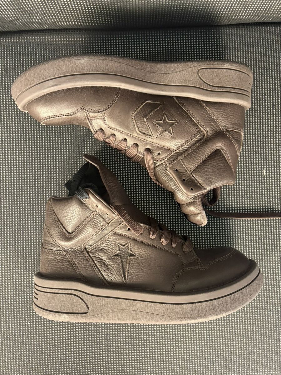 Converse × Rick Owens Drkshdw Rick Owens x Converse Turbowpn high top Size US 12 / EU 45 - 1 Thumbnail