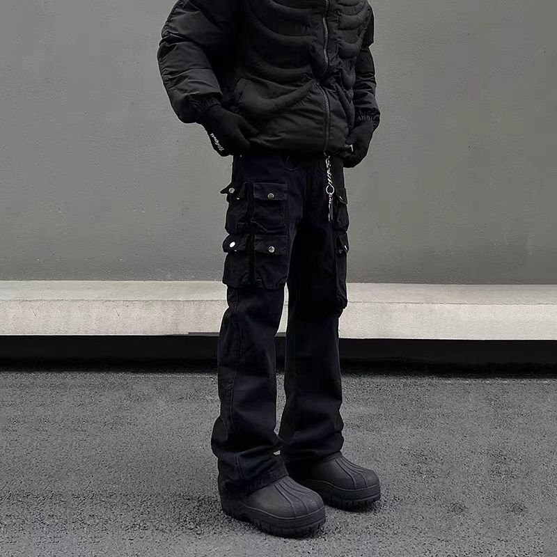 Japanese Brand × Jean Street Retro Heavyweight Multi-Pocket Cargo Jeans Size US 33 - 4 Thumbnail