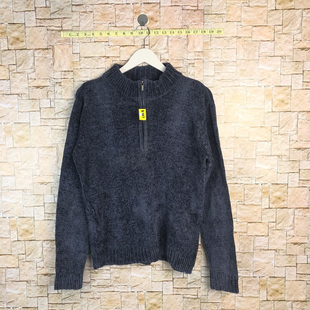 Japanese Brand Otarie Dark Blue Half Zip Sweatshirt #A887 Size US M / EU 48-50 / 2 - 1 Thumbnail