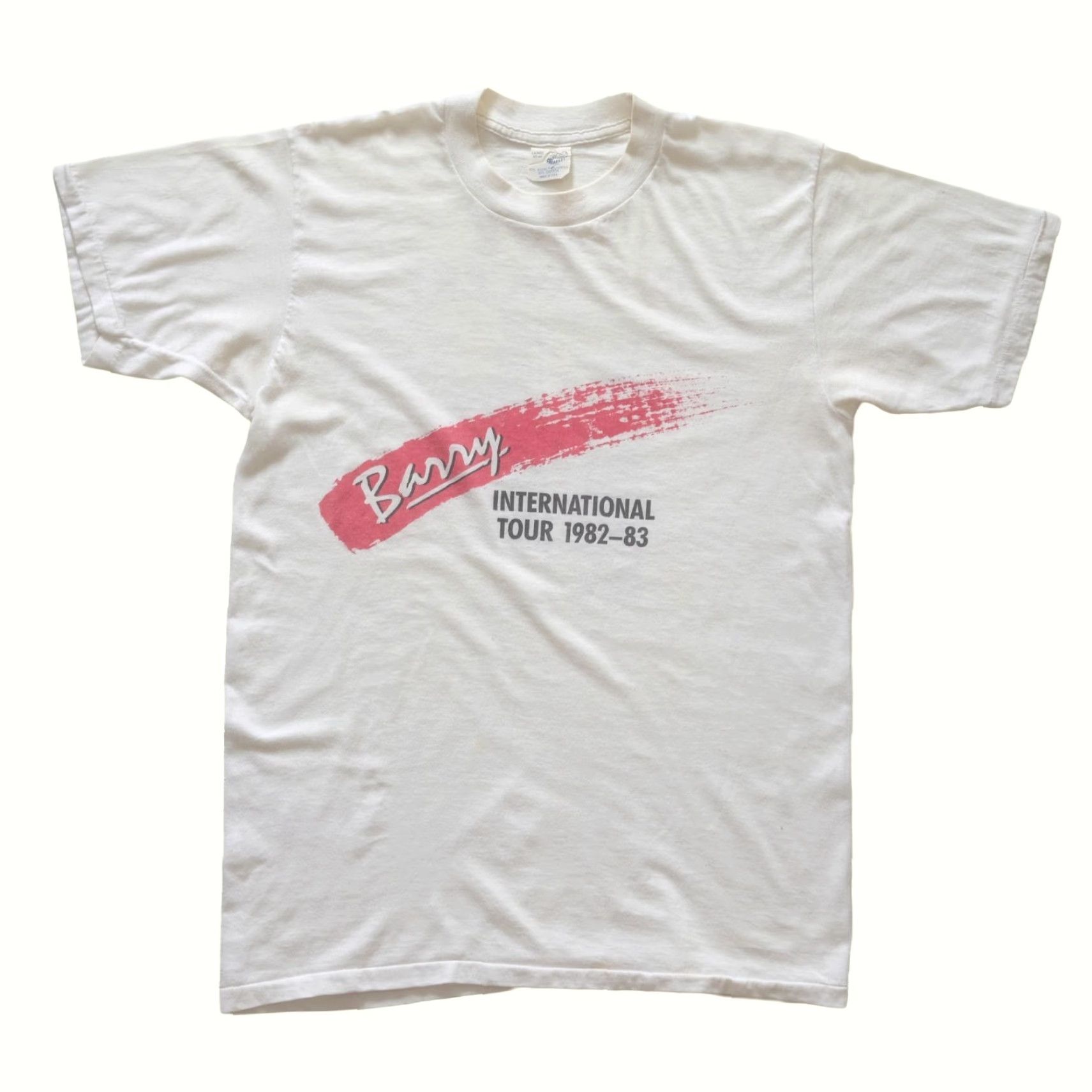 Vintage VINTAGE BARRY MANILOW 80s INTERNATIONAL TOUR MUSIC USA MADE GRAPHIC T SHIRT Men SZ L Size US L / EU 52-54 / 3 - 2 Thumbnail
