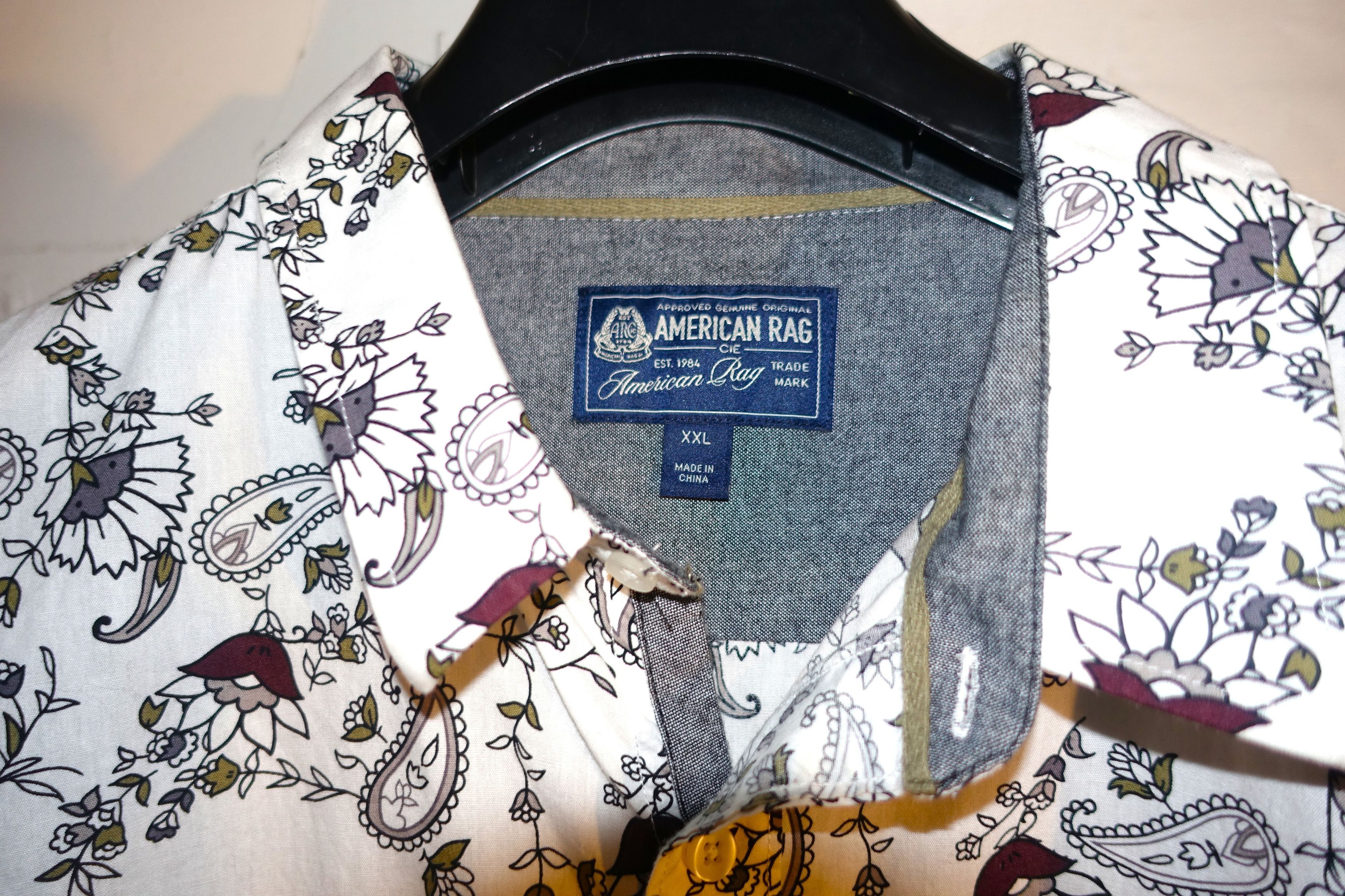American Rag American Rag White Gray Burgundy Paisley Shirt XXL Size US XXL / EU 58 / 5 - 4 Thumbnail