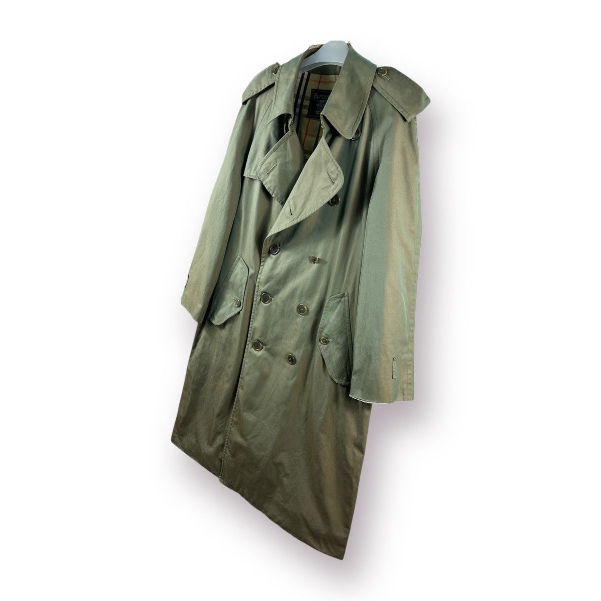 Burberry Prorsum 🔥 VTG DISTRESSED BURBERRYS NOVA CHECKED LUXURY TRENCHCOAT Size US M / EU 48-50 / 2 - 3 Thumbnail
