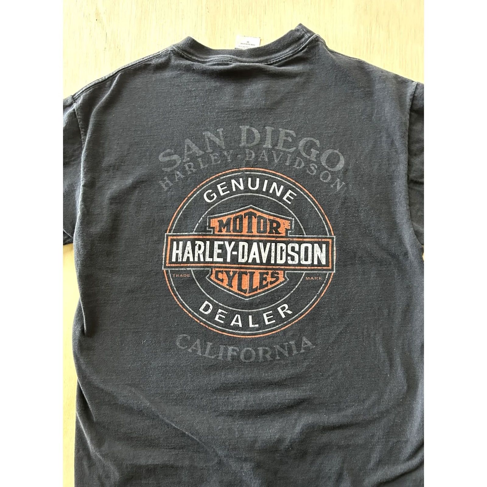 Harley Davidson VINTAGE Harley-Davidson Shirt Mens M Black Pin Up San Diego California Tee Size US M / EU 48-50 / 2 - 3 Thumbnail