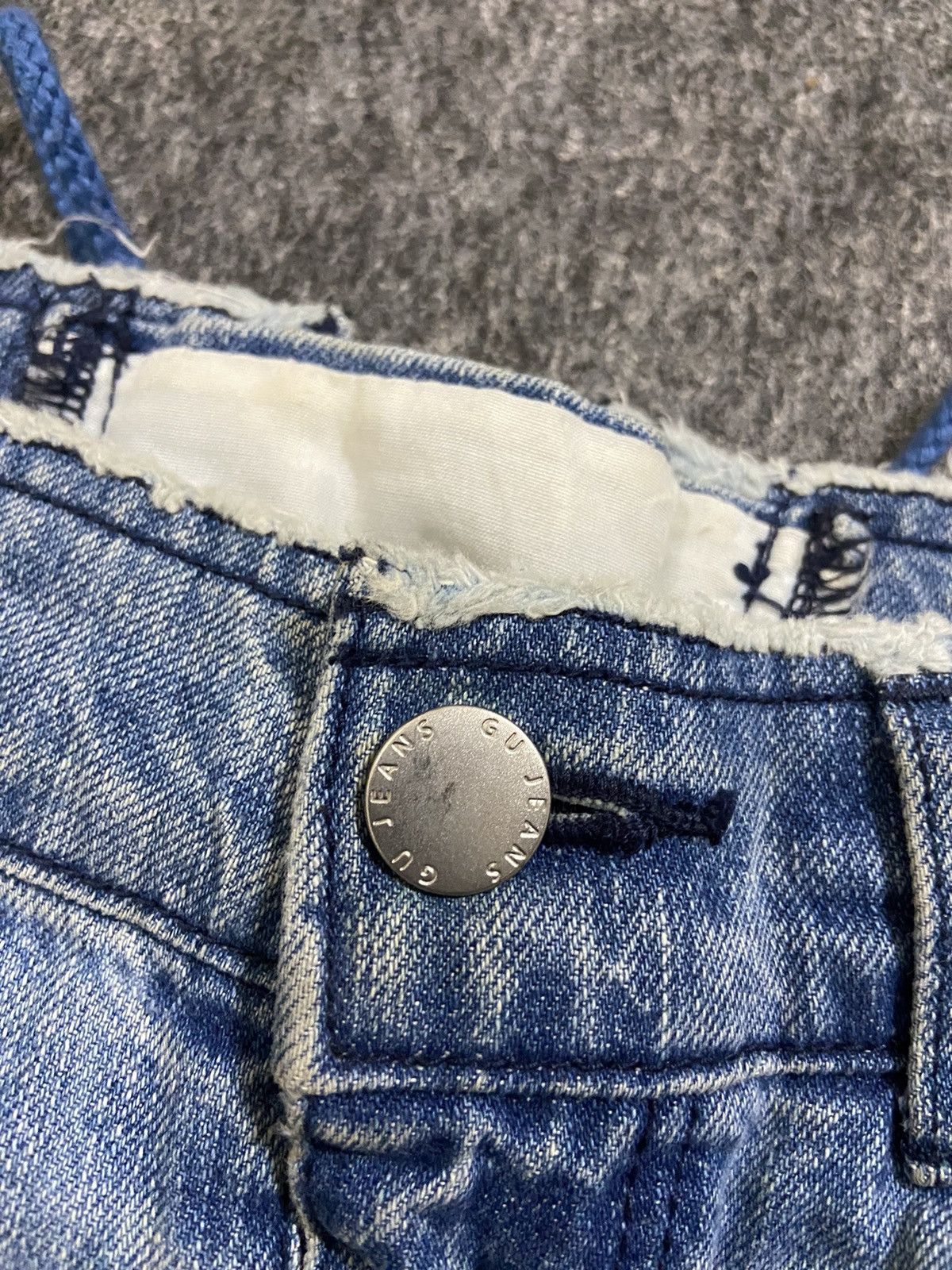 Hysteric Glamour × If Six Was Nine × Le Grande Bleu (L.G.B.) Vintage Y2K GU girls' denim pants with straps at the back Size 25" / US 0 / IT 36 - 6 Thumbnail