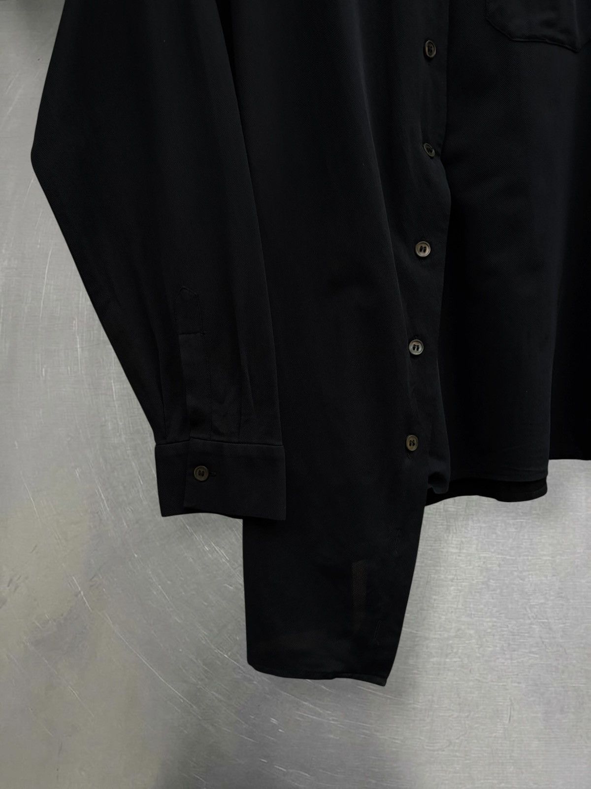 Ann Demeulemeester Ann Demeulemeester Asymmetrical Deconstructed Shirt Black Size M / US 6-8 / IT 42-44 - 4 Thumbnail