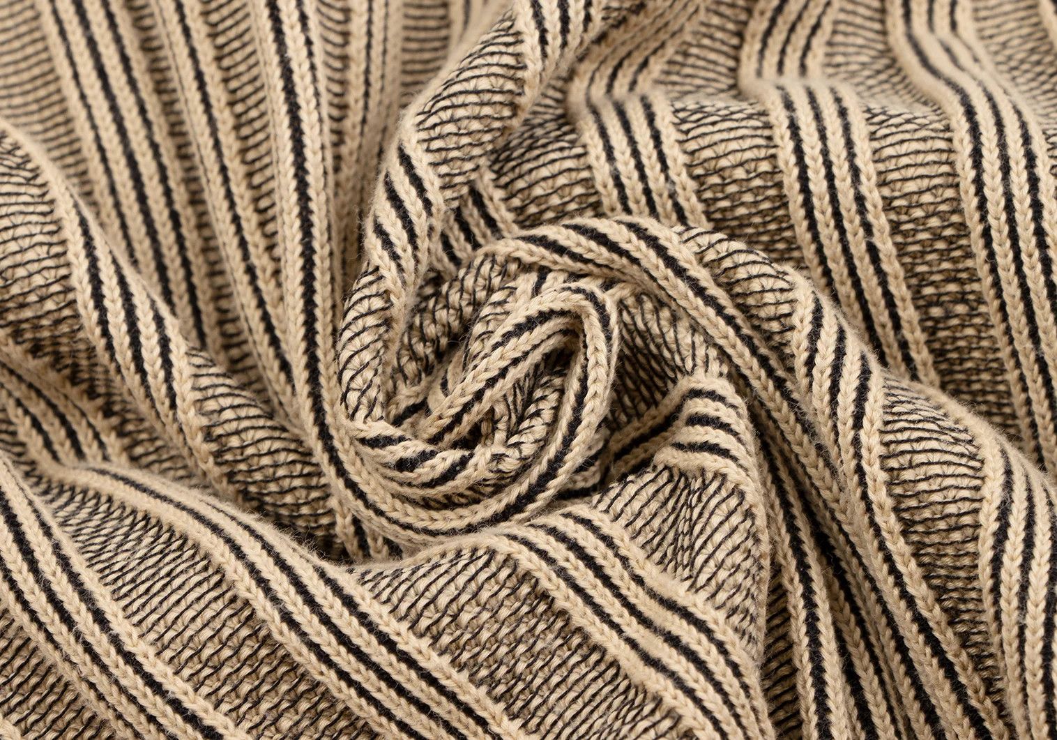 Hermes Cotton Stripe Knit Polo Shirt in Beige and Black Size US M / EU 48-50 / 2 - 13 Thumbnail