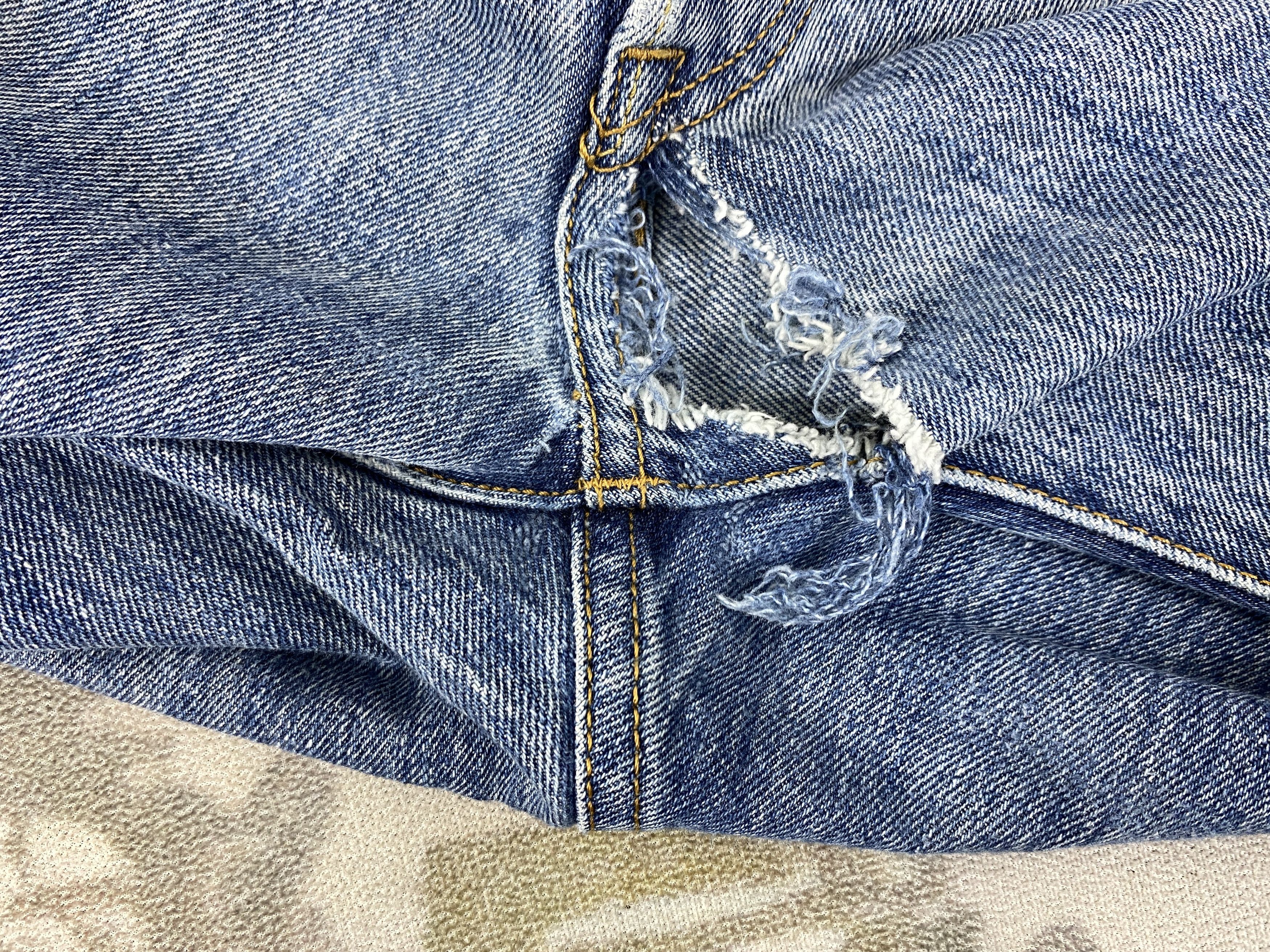 Levi's Distressed Blue Vintage Levi's 501 Jeans 32x31 Denim -JN1605 Size US 32 / EU 48 - 15 Thumbnail