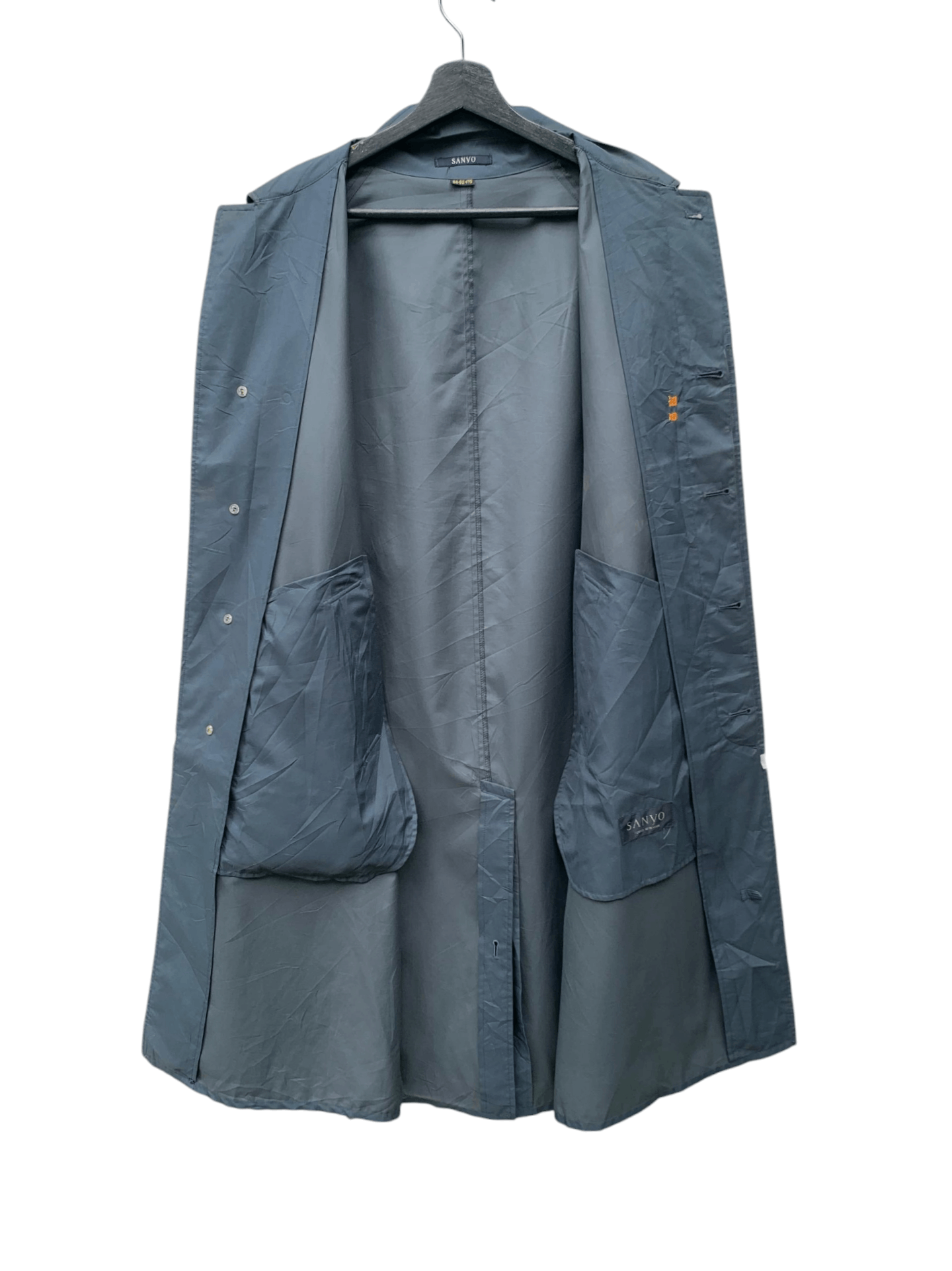 Sanyo Vintage Sanyo Button Trench Jacket Size US L / EU 52-54 / 3 - 5 Thumbnail
