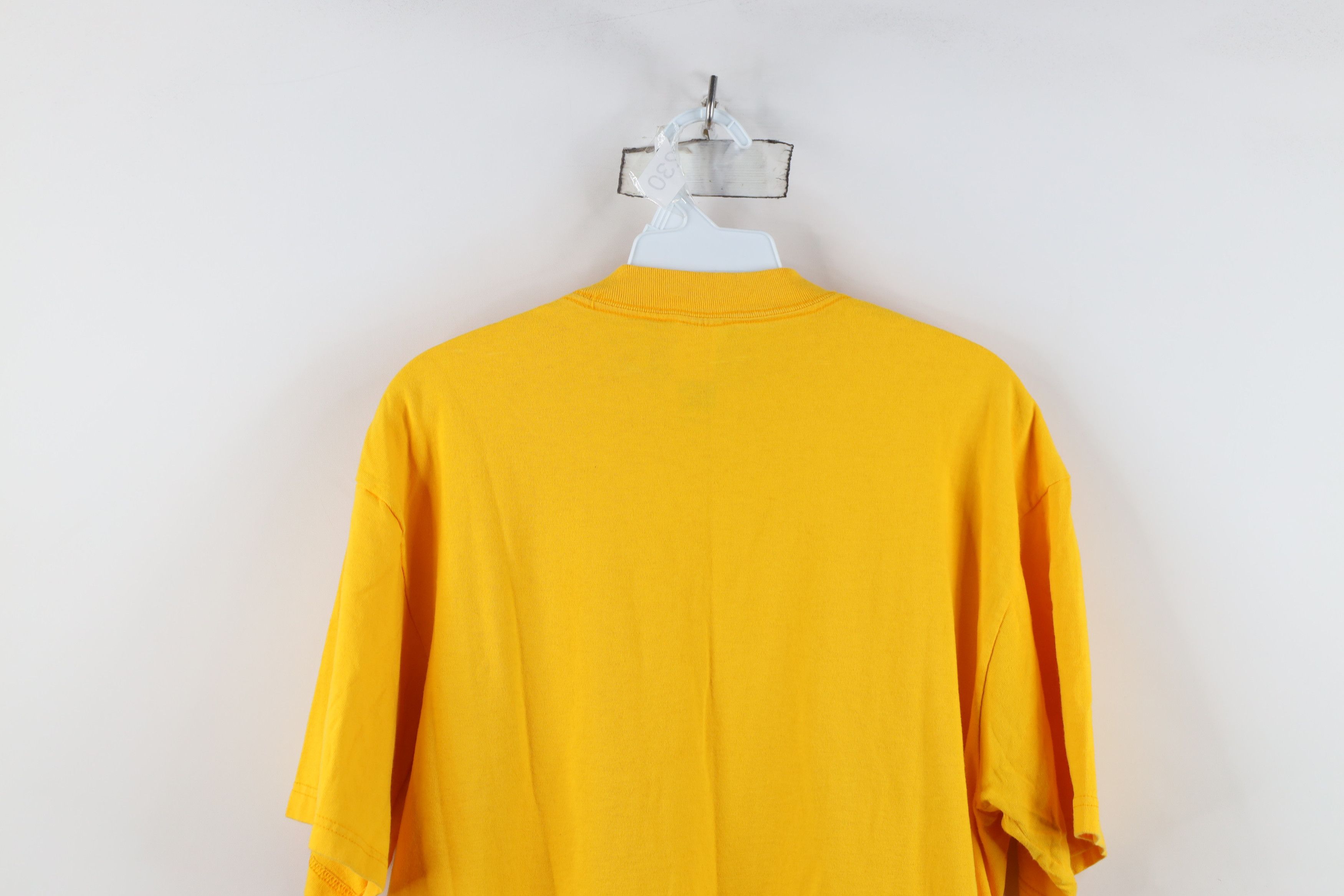 Dickies Vintage 90s Dickies Spell Out Pocket T-Shirt Yellow Cotton Size US L / EU 52-54 / 3 - 11 Thumbnail