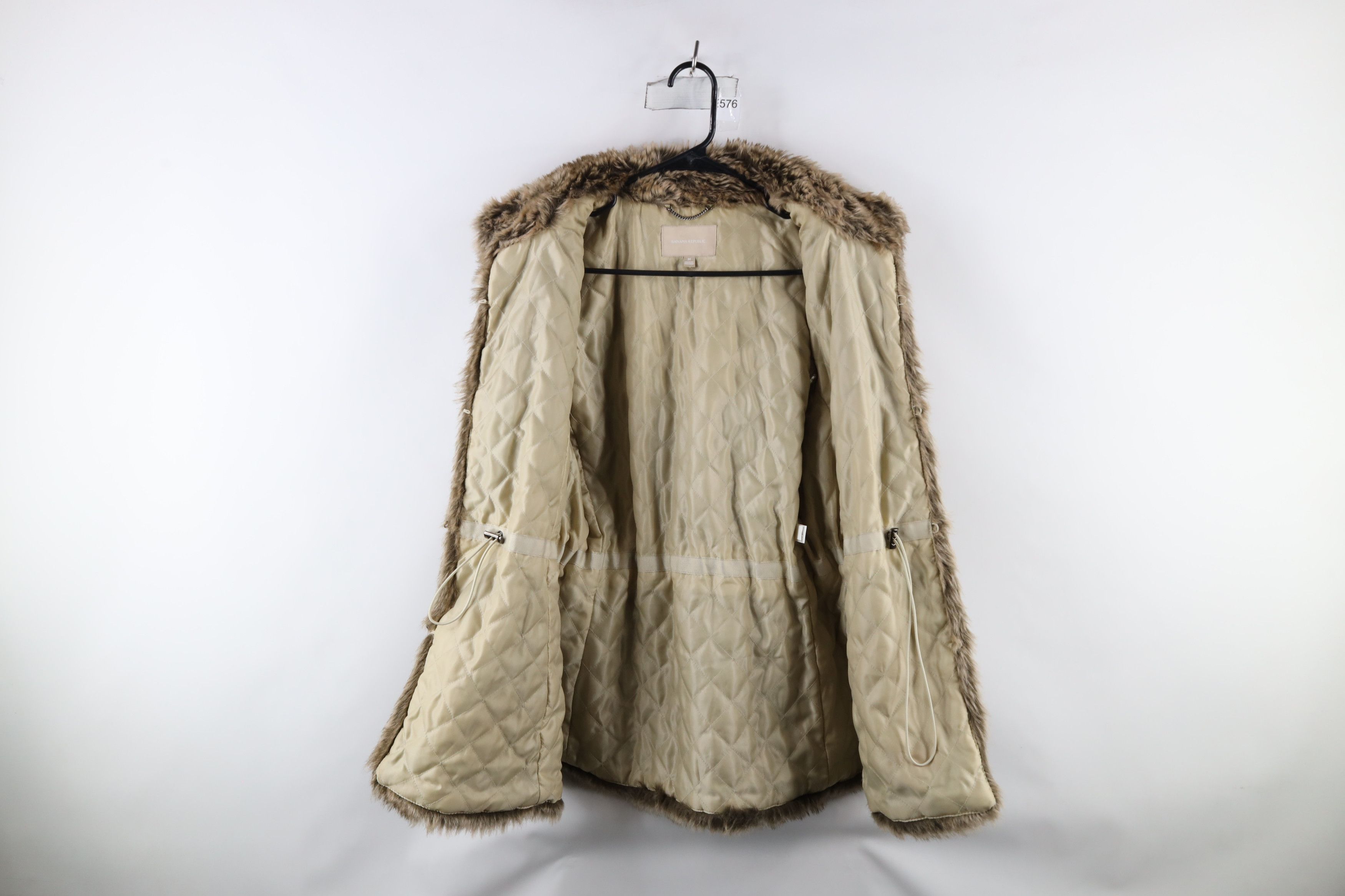 Banana Republic × Vintage Banana Republic Faux Fur Quilted Clasp Vest Jacket Brown Size M / US 6-8 / IT 42-44 - 4 Thumbnail