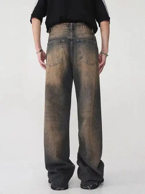 Japanese Brand Vintage Distressed Straight High Street Wide-Leg Jeans Size US 32 / EU 48 - 5 Thumbnail