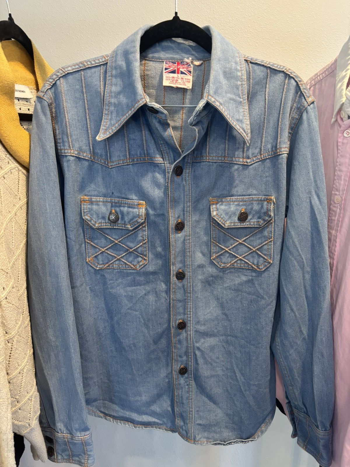 Japanese Brand Brittania Sportswear🏸 Denim Jacket Size US L / EU 52-54 / 3 - 1 Thumbnail