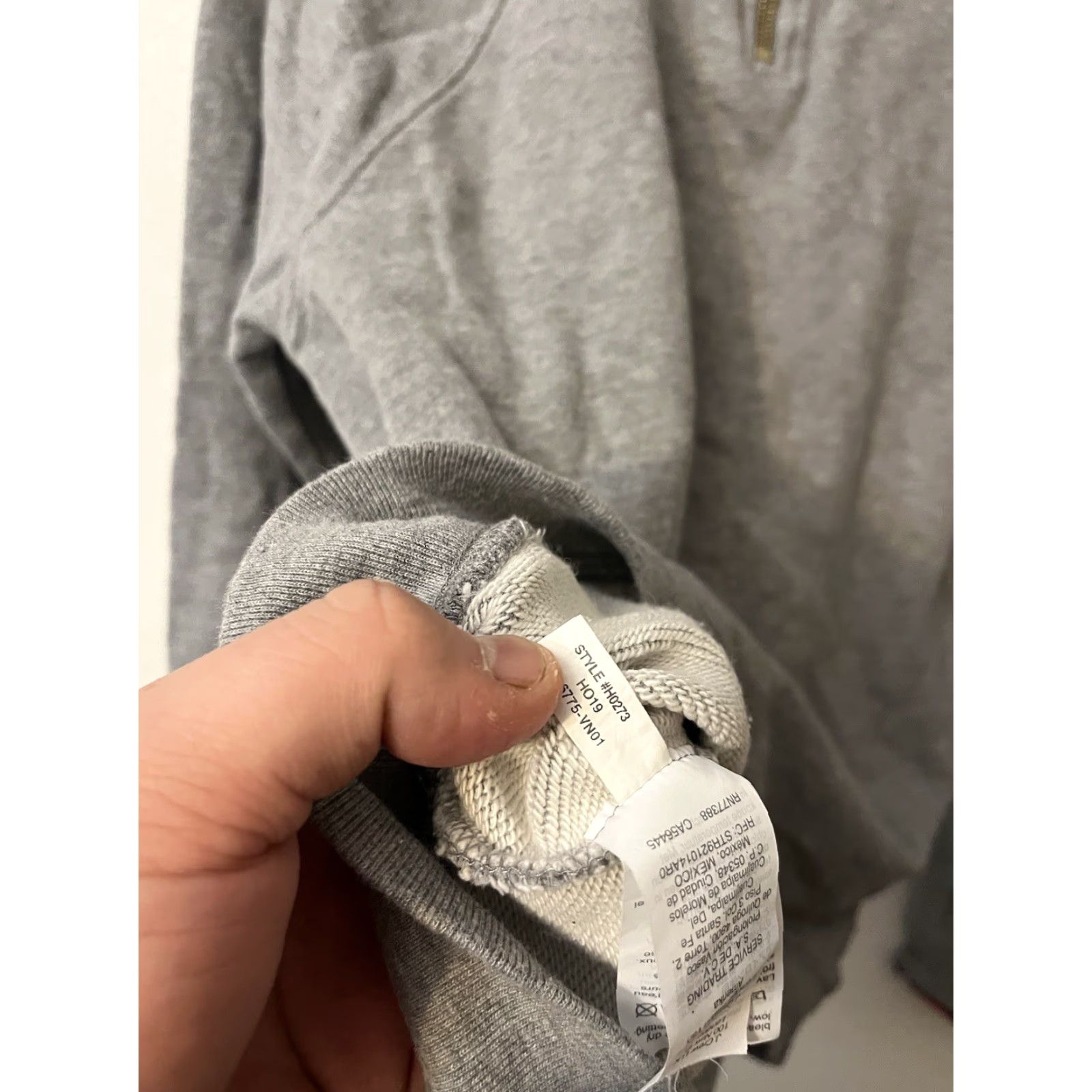 J.Crew J.Crew H0273 Woven Leopard Trim Ruffneck Pull-Over Gray Sweatshirt M Womens Sweatshirt Leopard 90s Vintage Style Basic Size M / US 6-8 / IT 42-44 - 4 Thumbnail