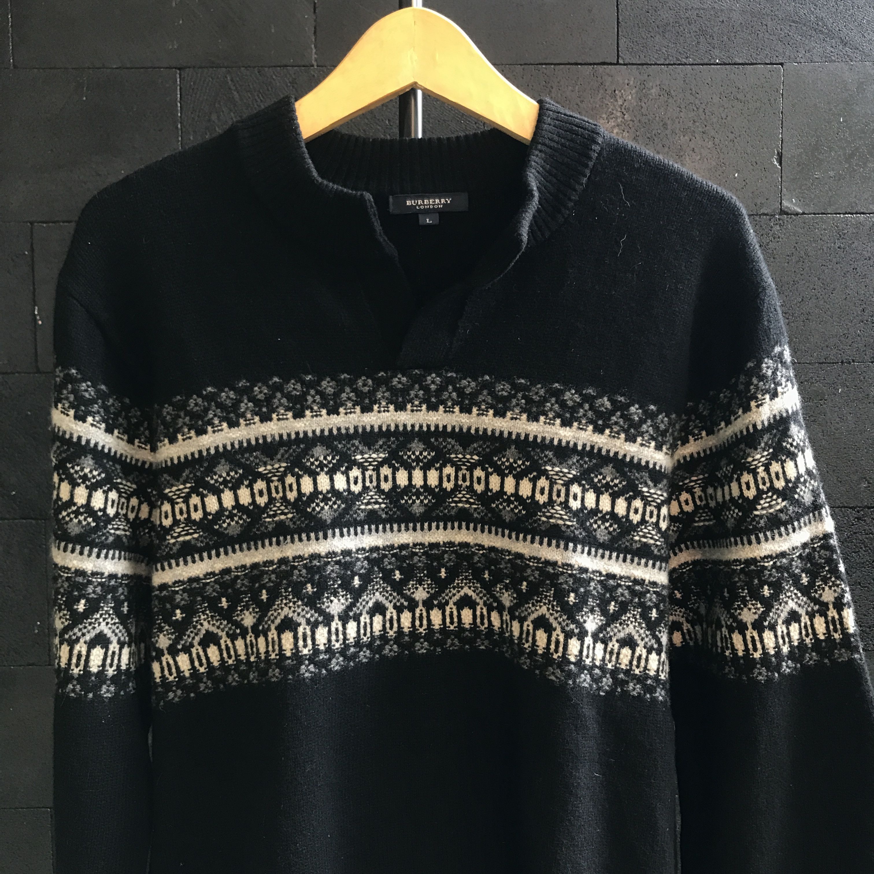 Burberry Vintage Burberry Knitwear Size US L / EU 52-54 / 3 - 2 Thumbnail