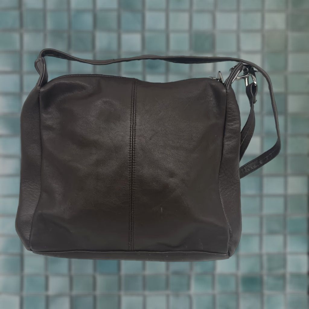 Vintage Hasting & Smith Women Bag Shoulder Bag 9X10 Brown Leather Anti-Theft Multi Pockets Casual Classic Size ONE SIZE - 1 Thumbnail