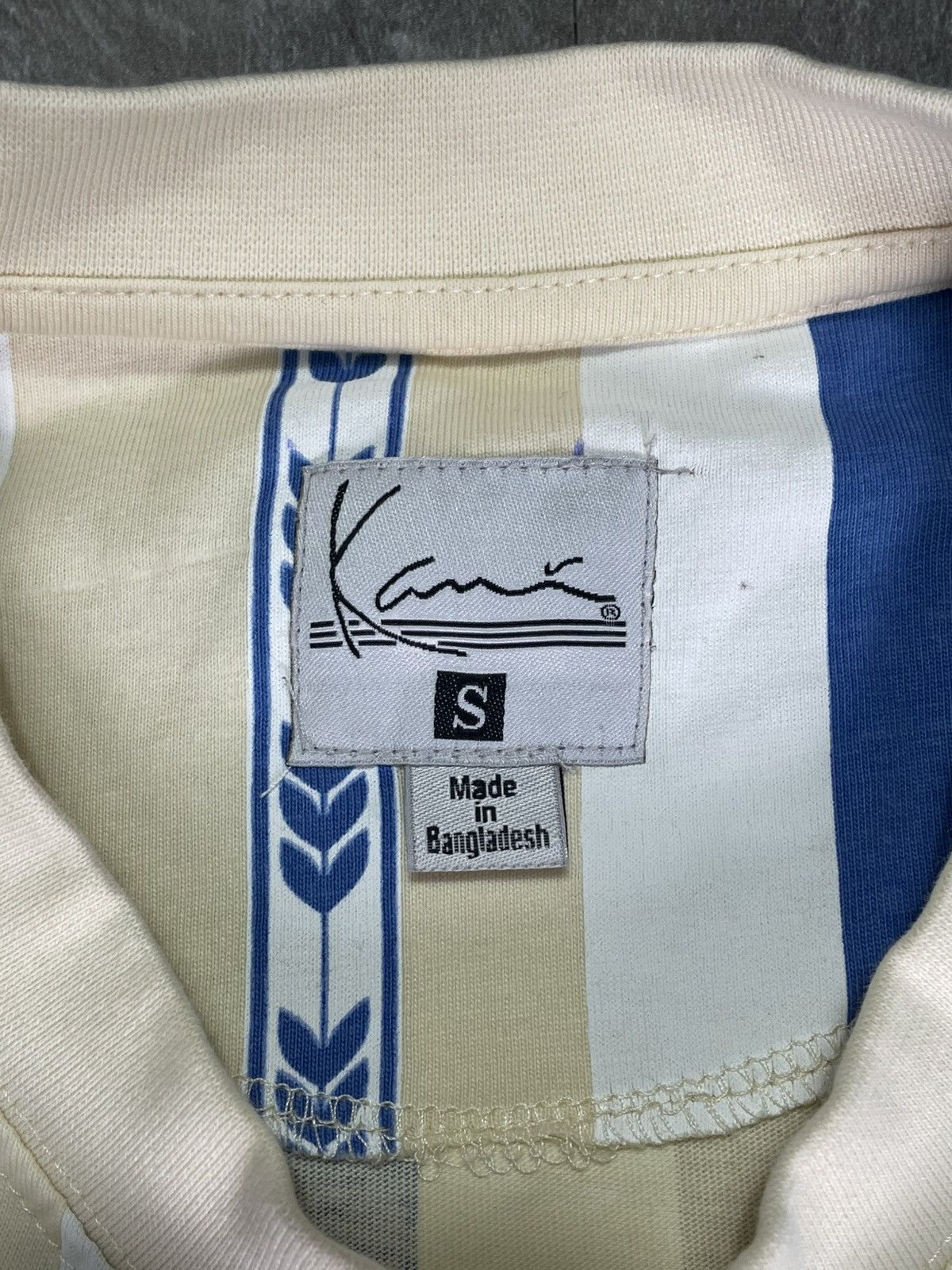 Karl Kani Vintage Karl Kani Embroidered Logo Striped T-Shirt Rap Y2K Size US S / EU 44-46 / 1 - 4 Thumbnail