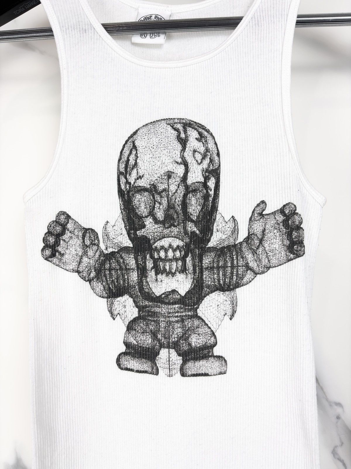 Chrome Hearts Chrome Hearts Vintage Foti Skull Logo Tank Top White Size US S / EU 44-46 / 1 - 3 Thumbnail