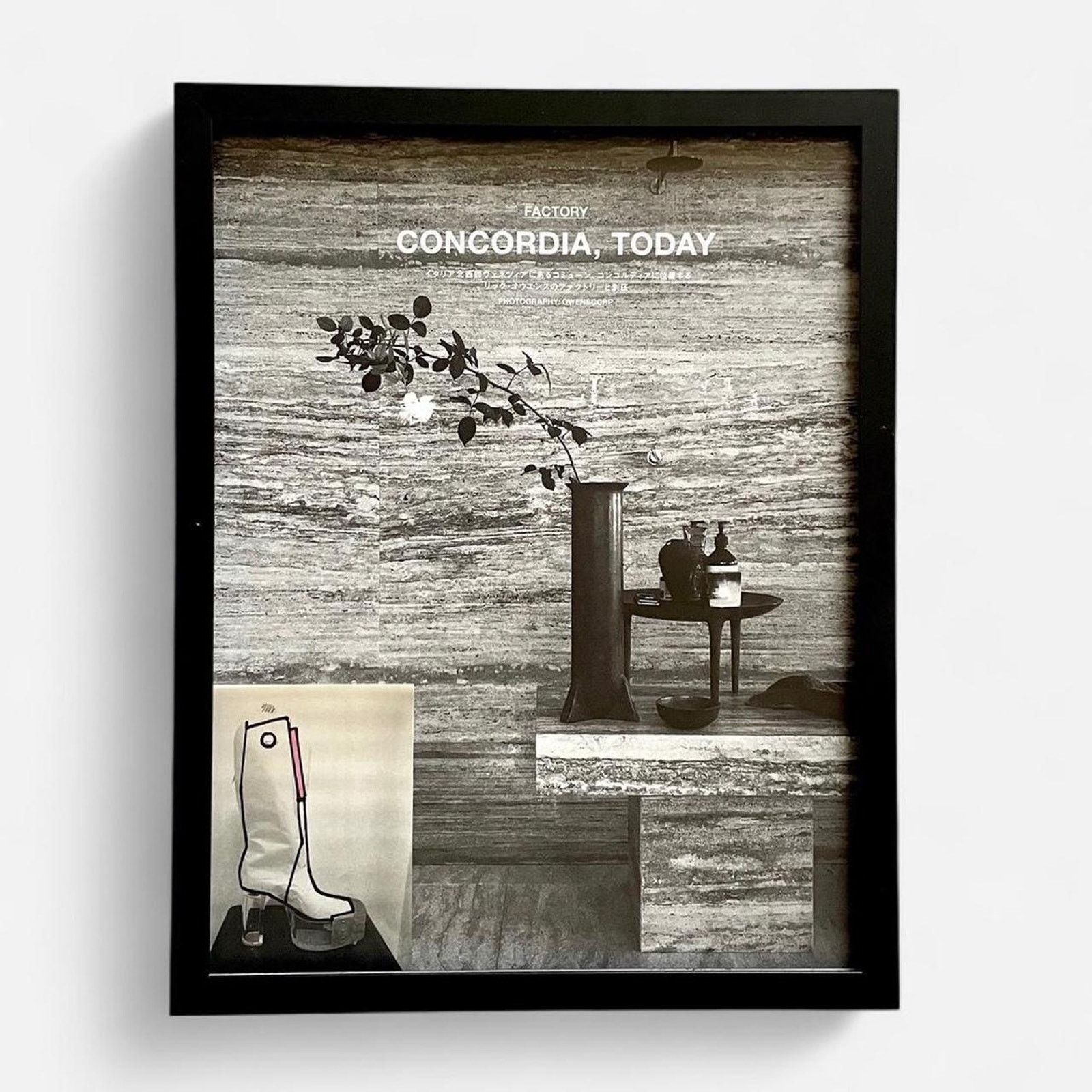 Rick Owens × Rick Owens Drkshdw × Vintage Rick Owens furniture exhibition at “MOCA” framed poster 9x11 Size ONE SIZE - 1 Thumbnail