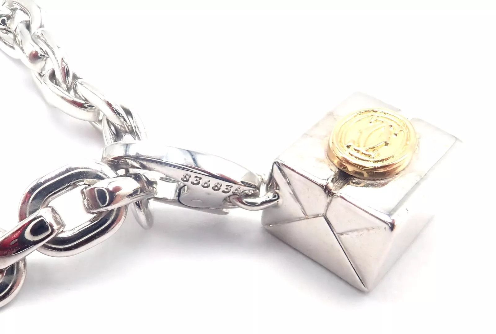 Cartier Authentic Cartier 18k Panthe Airplane Love Box Link Bracelet Size ONE SIZE - 7 Thumbnail