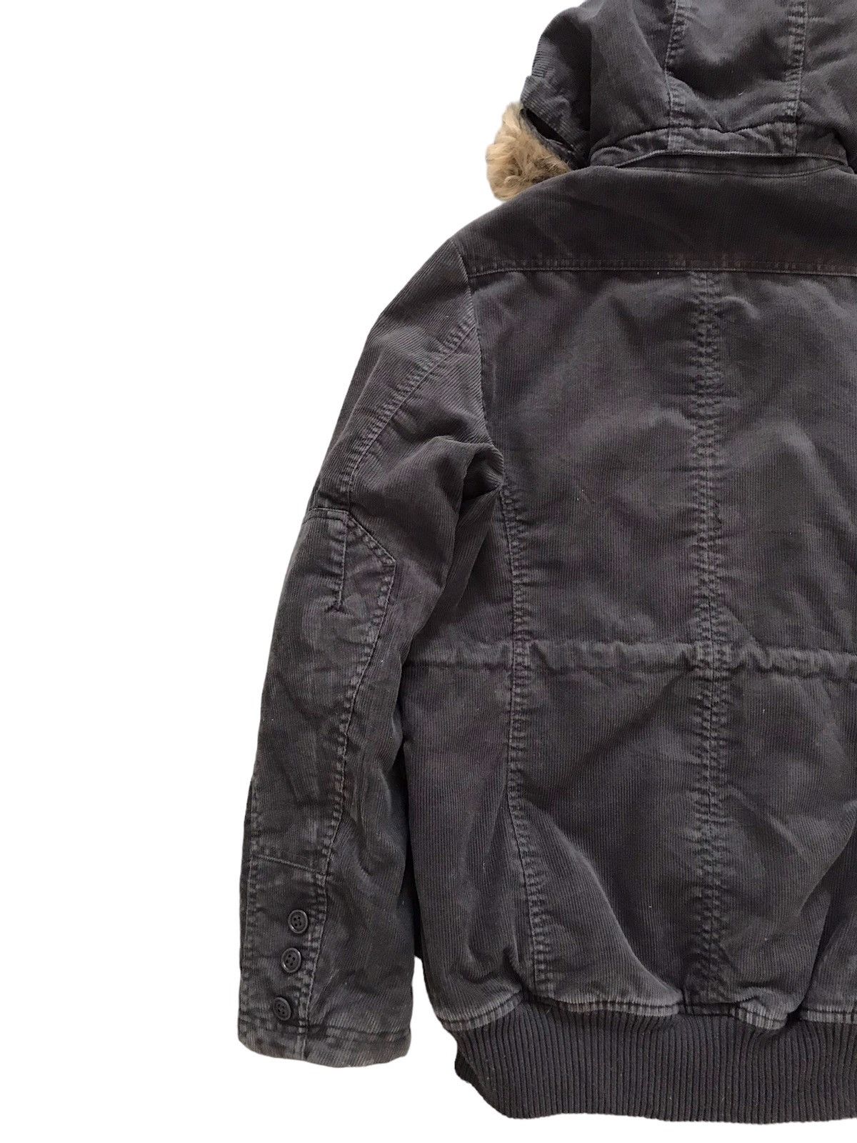 Diesel Diesel M65 Corduroy Shadow Faux Fur Hooded Jacket Size US S / EU 44-46 / 1 - 8 Thumbnail