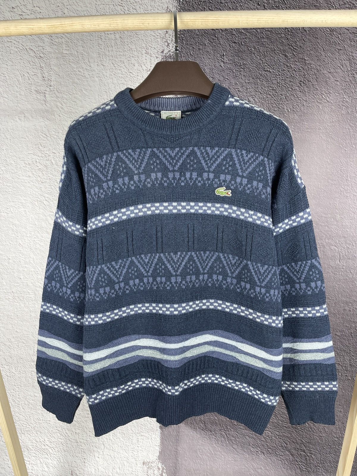Lacoste Lacoste vintage coogi style made in France cable sweater Size US L / EU 52-54 / 3 - 2 Thumbnail