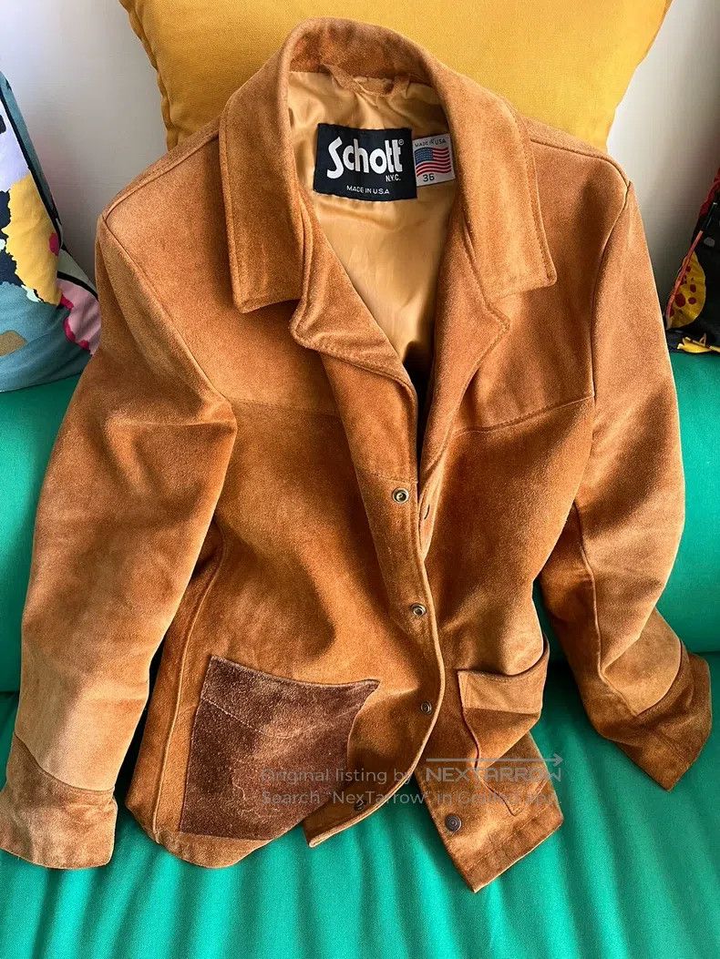 Schott Schott Fur coat, suede Size US M / EU 48-50 / 2 - 1 Thumbnail