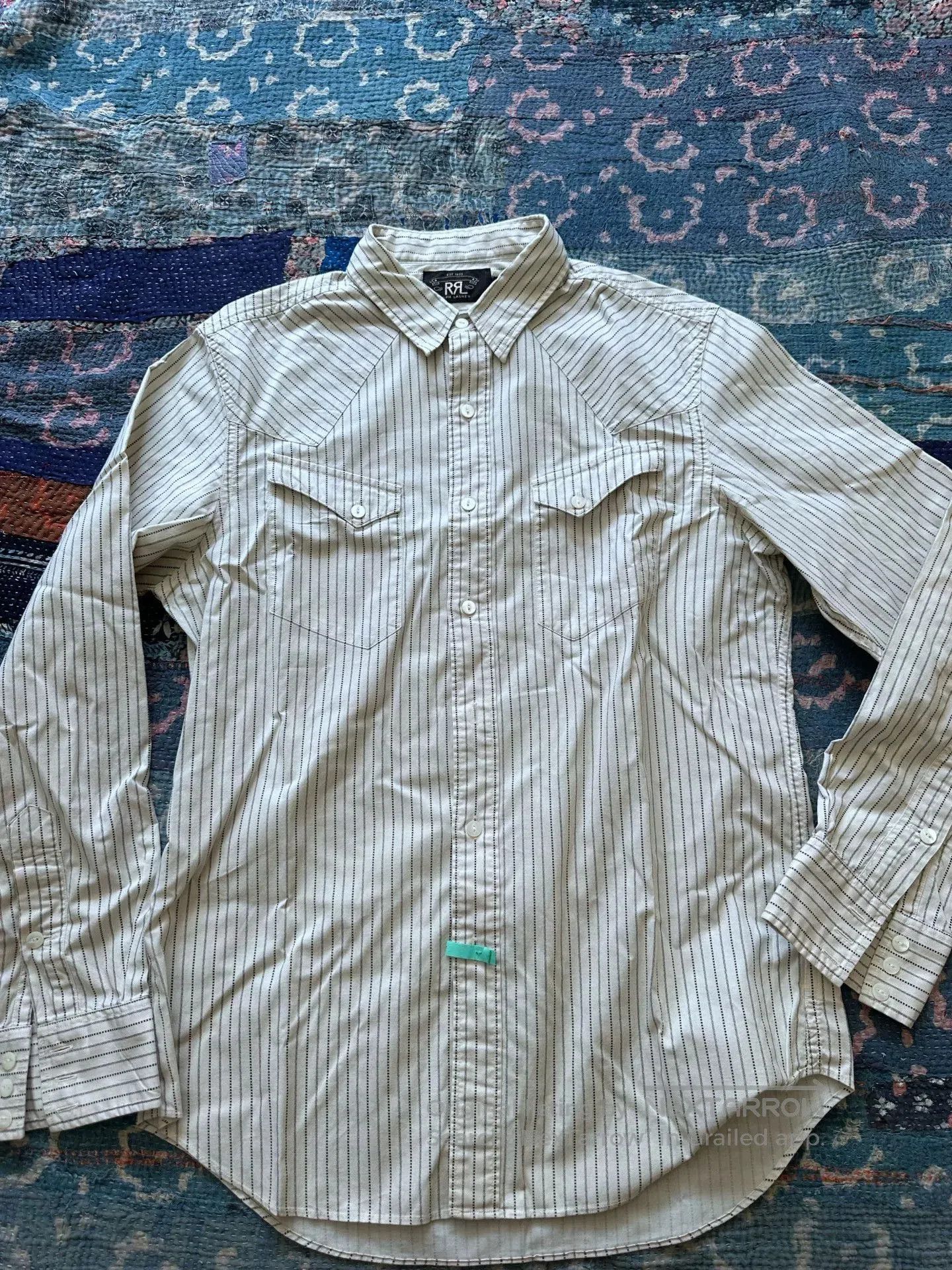 RRL Ralph Lauren rrl striped western long sleeve shirt. Size US M / EU 48-50 / 2 - 1 Thumbnail