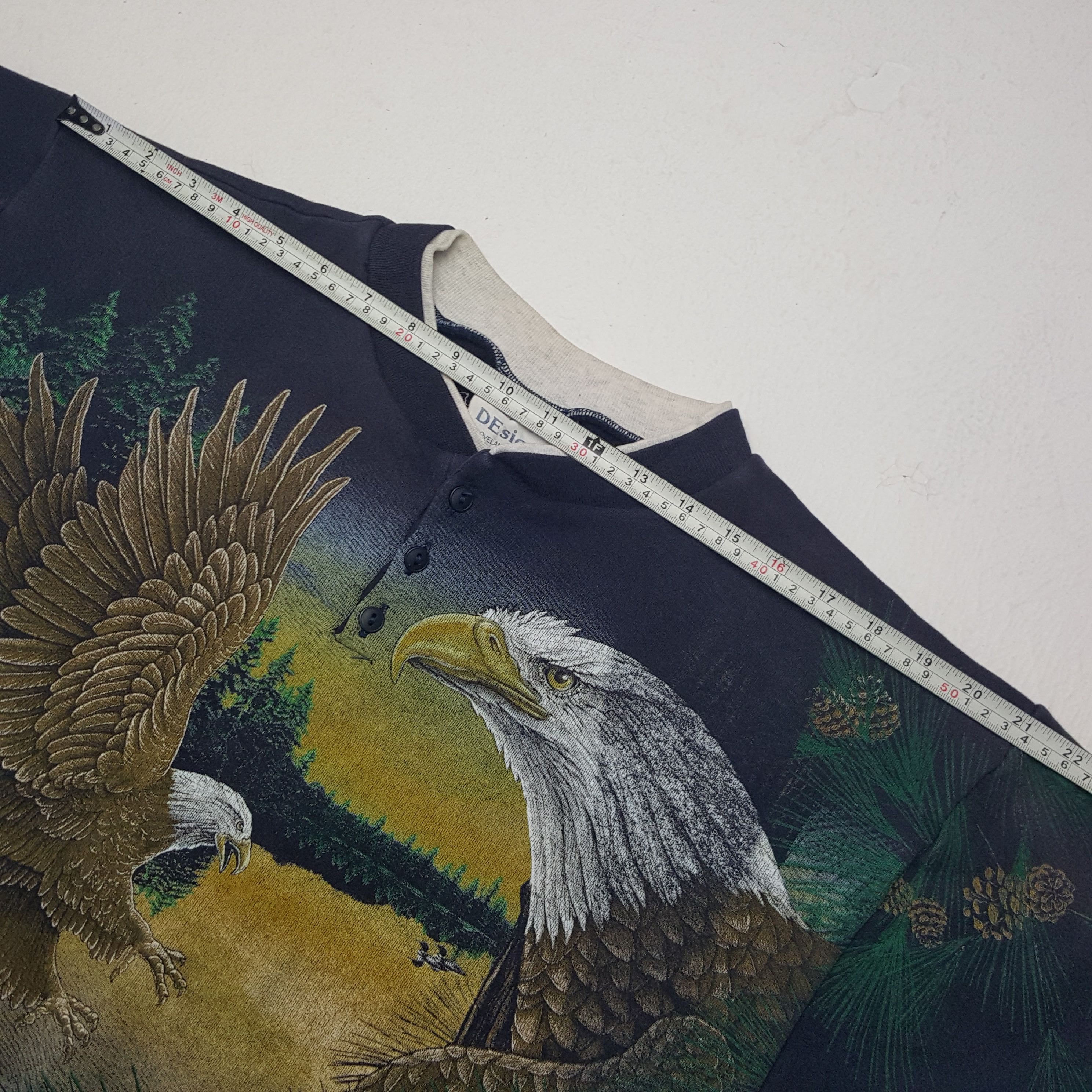 Vintage Vintage Eagle Mirror Style ABC Design Sweatshirt Size US M / EU 48-50 / 2 - 4 Thumbnail