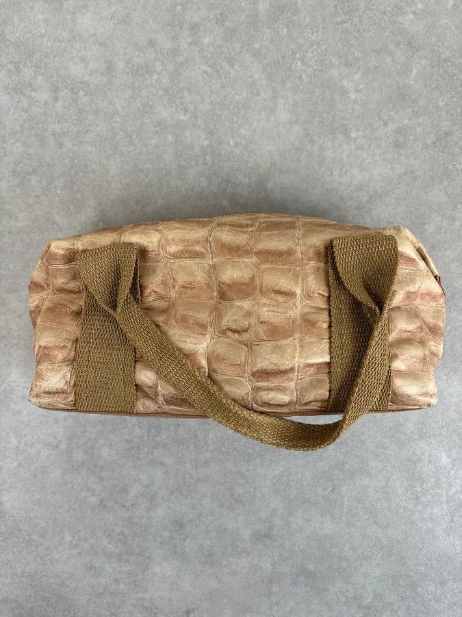 Roberto Cavalli Roberto Cavalli Beige Crocodile Effect Bag Size ONE SIZE - 6 Thumbnail